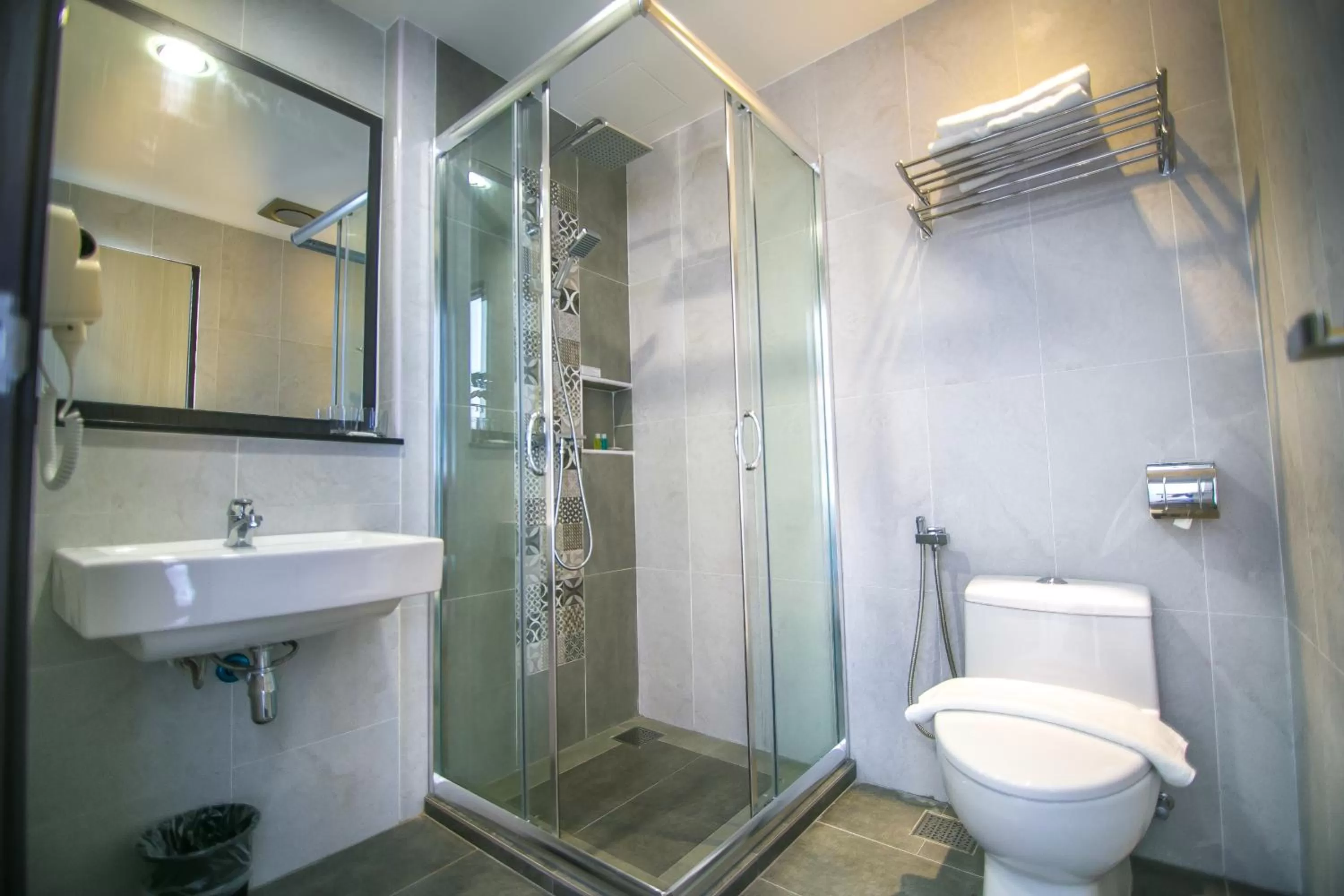 Shower in INDRA HOTEL - BOUTIQUE SUITES