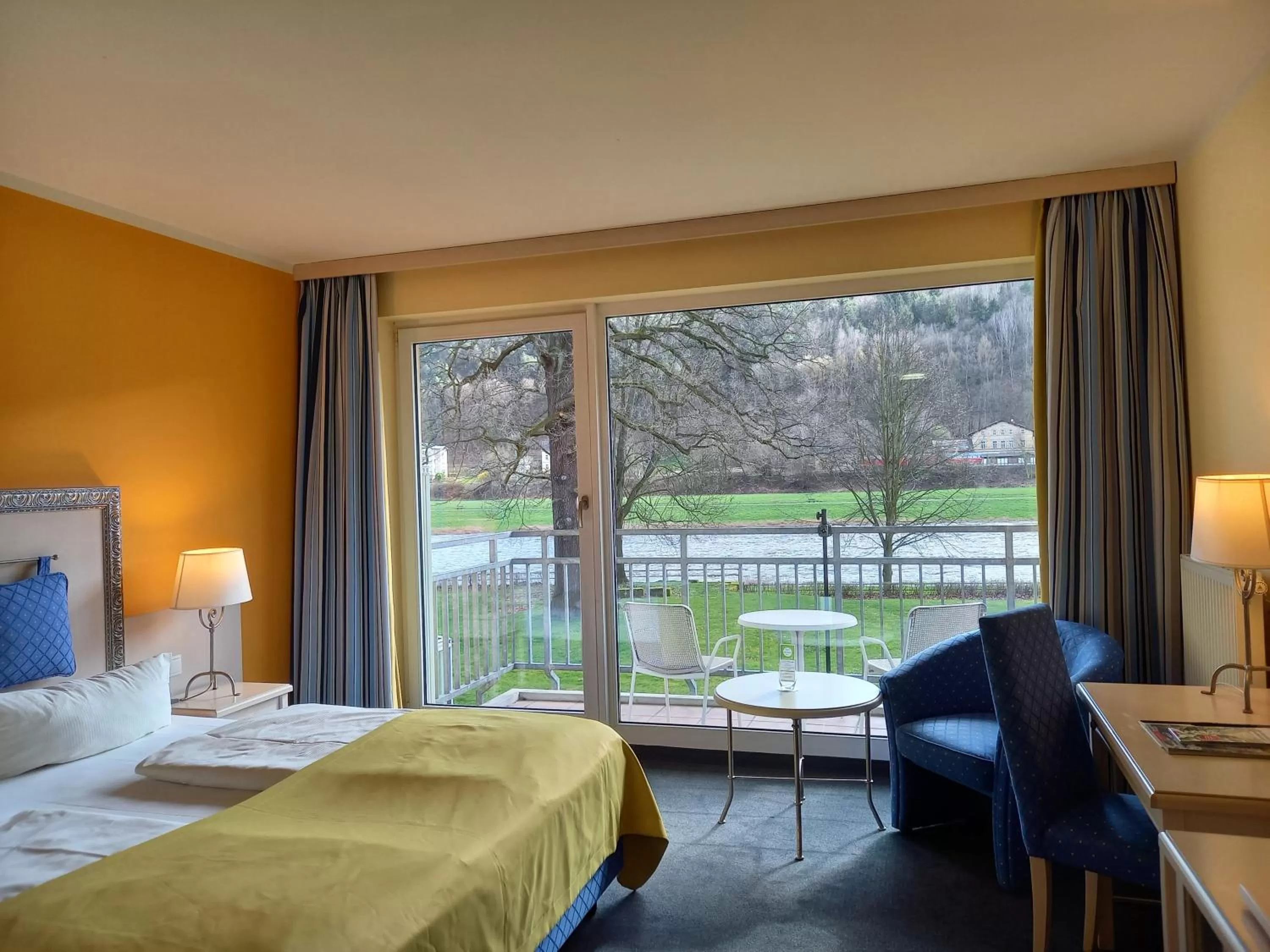 View (from property/room), Bed in Parkhotel Bad Schandau mit SPA