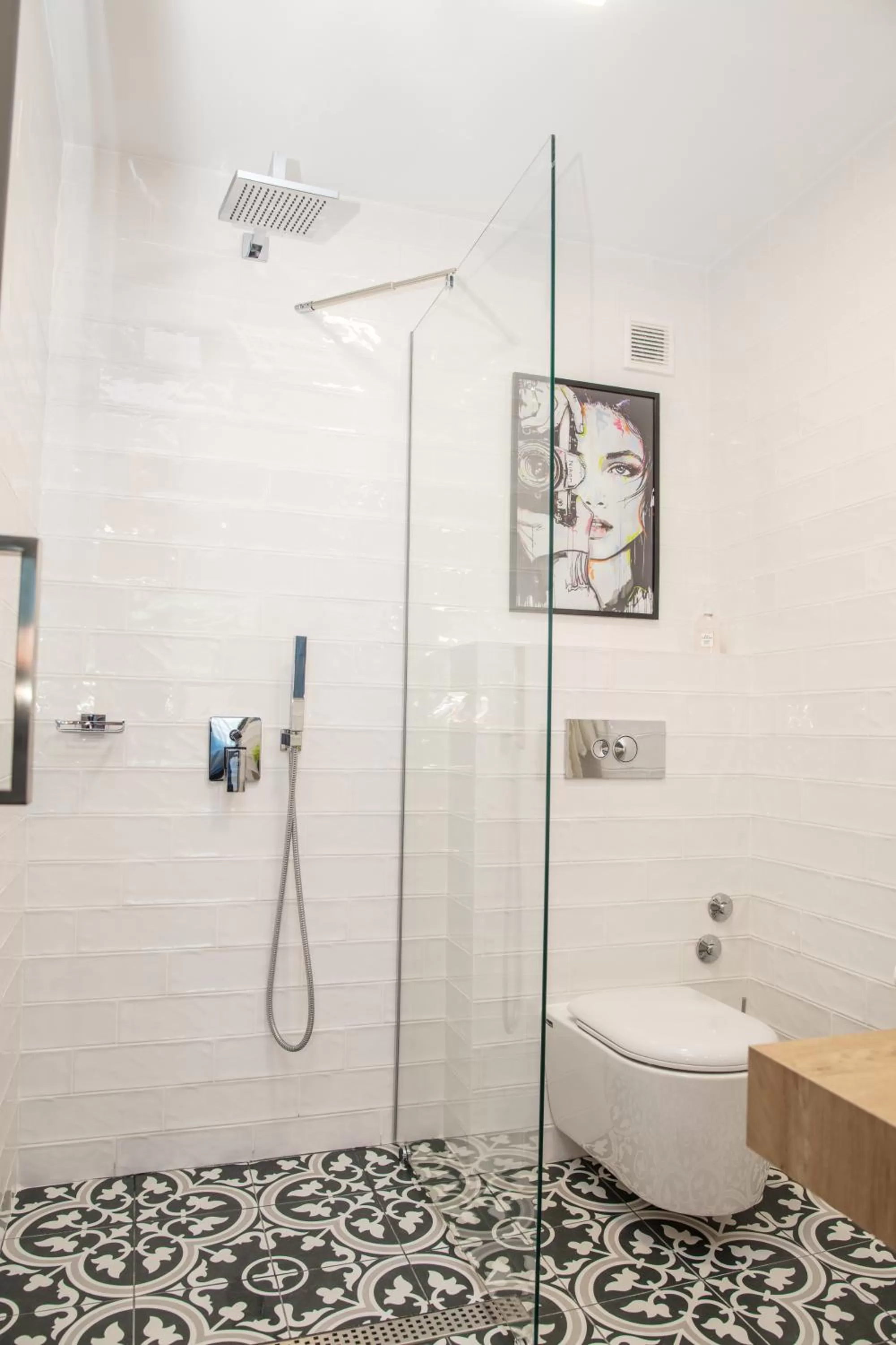 Shower in Reverence Boutique Hotel