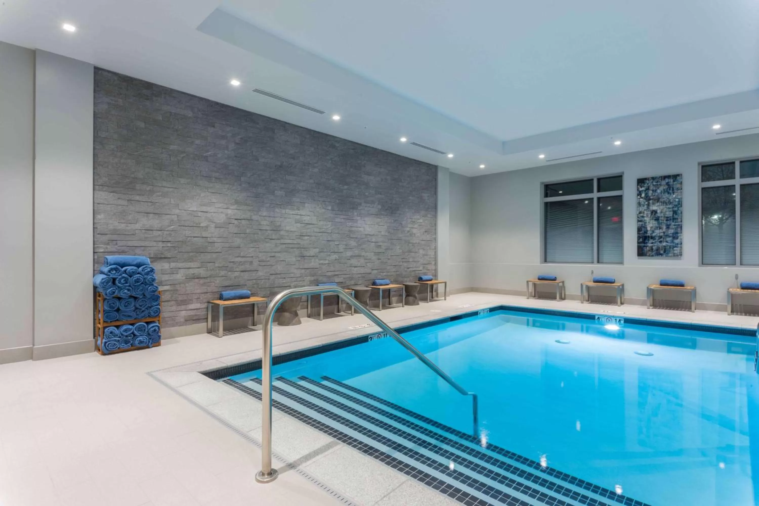 Pool view in Hilton Garden Inn Foxborough Patriot Place