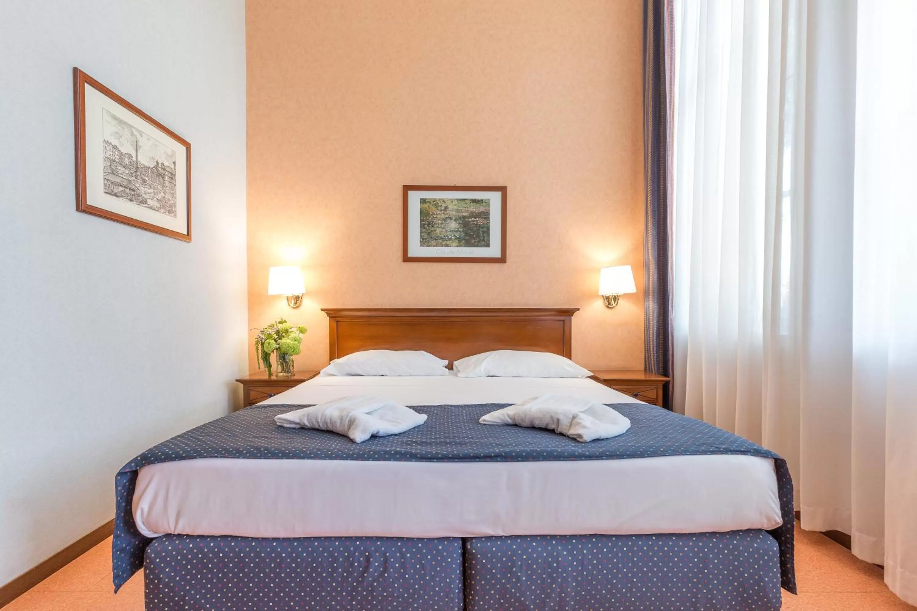 Bed in Hotel Villa Eur