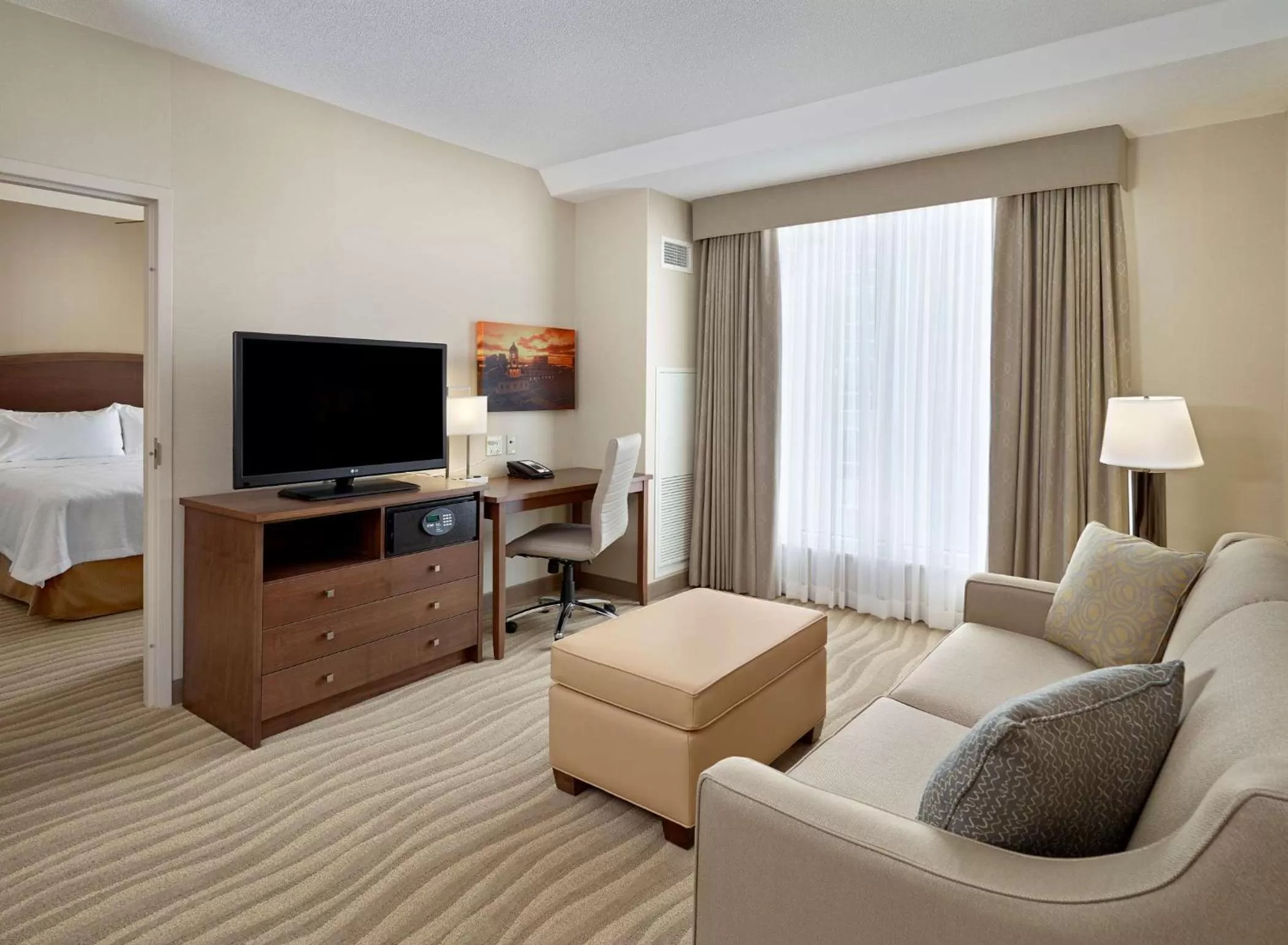 Bedroom, Bed in Homewood Suites by Hilton Halifax - Downtown