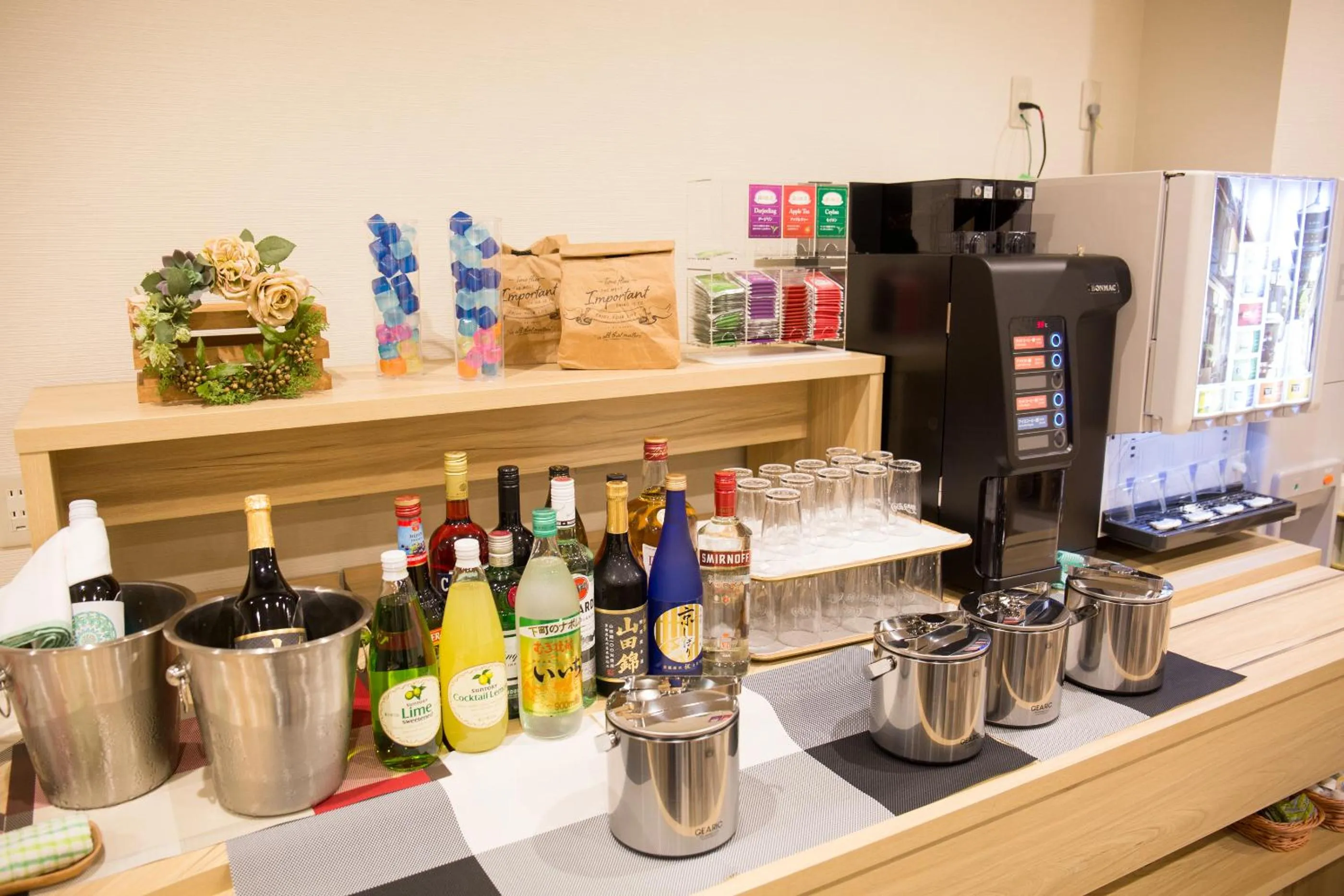 Drinks in Kyonoyado Kiyomizu Gojo Kuretakeso