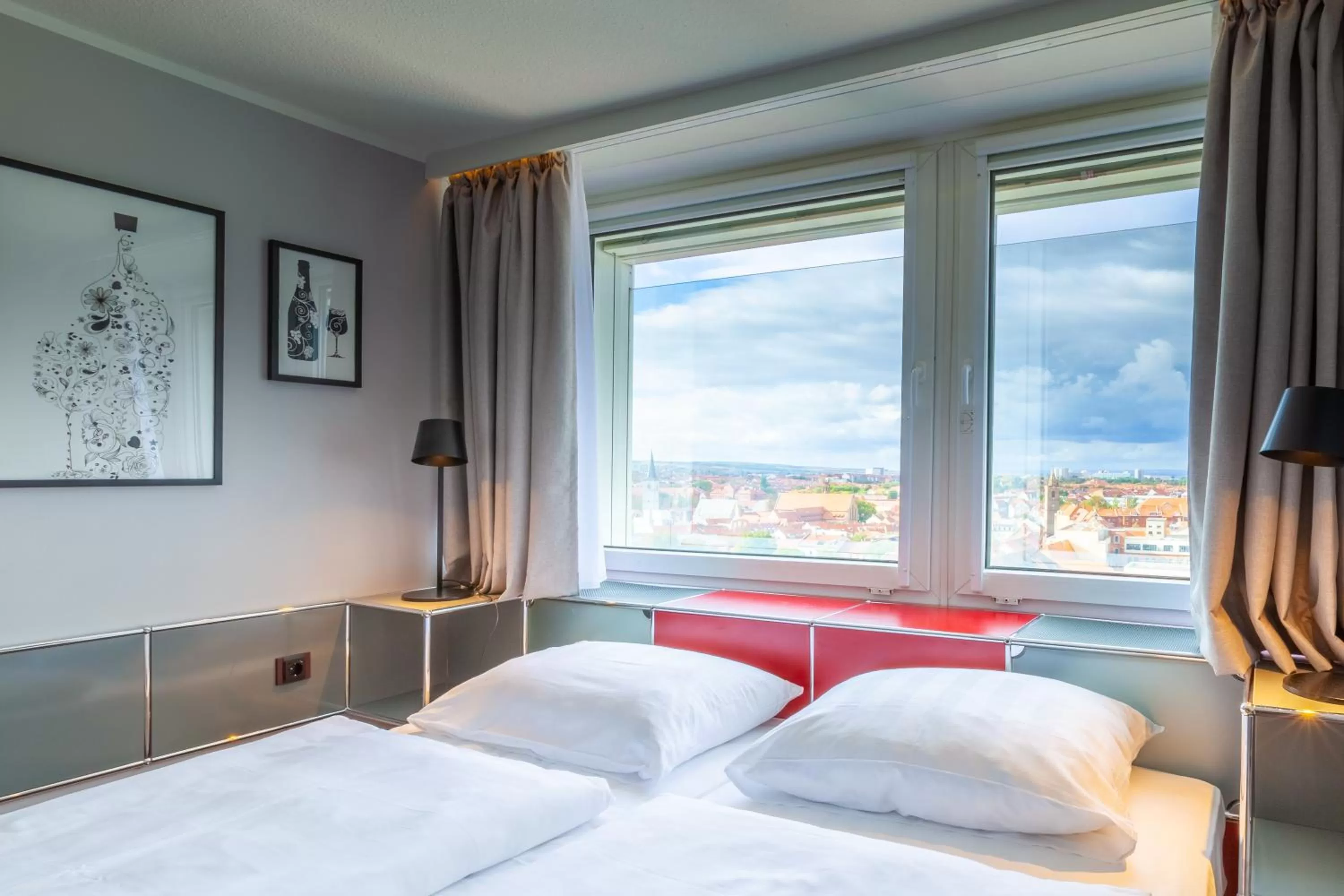 Decorative detail, Bed in Radisson Blu Hotel Erfurt