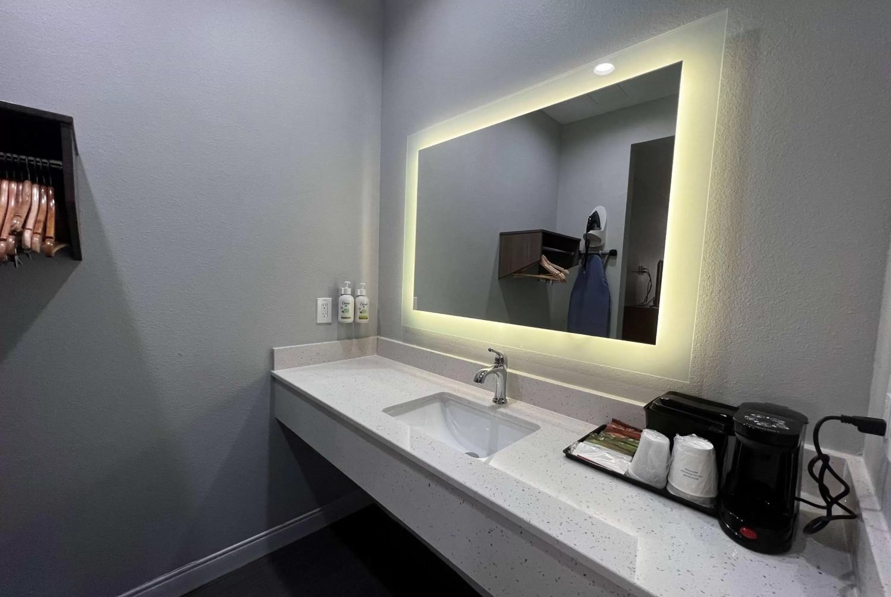 Bathroom in Baymont by Wyndham Freeport Texas