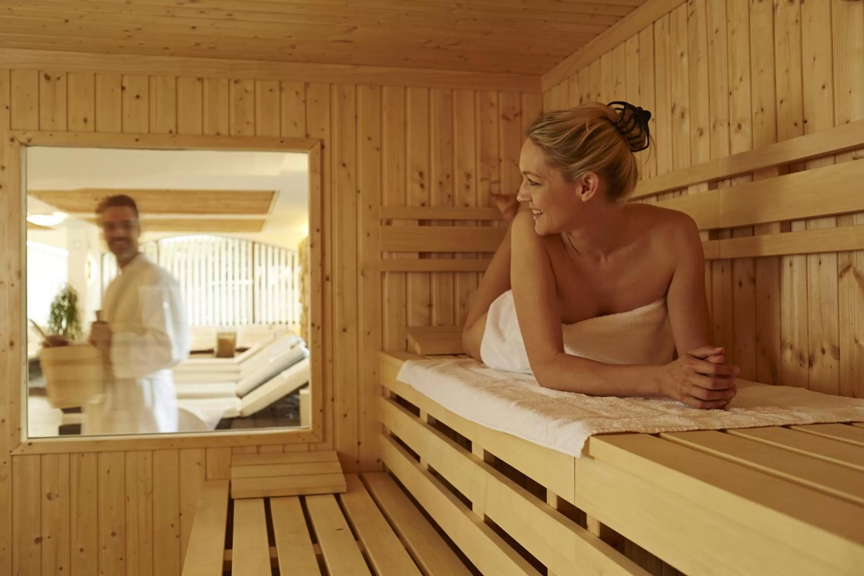 Sauna in Landgasthof Hotel Hirsch