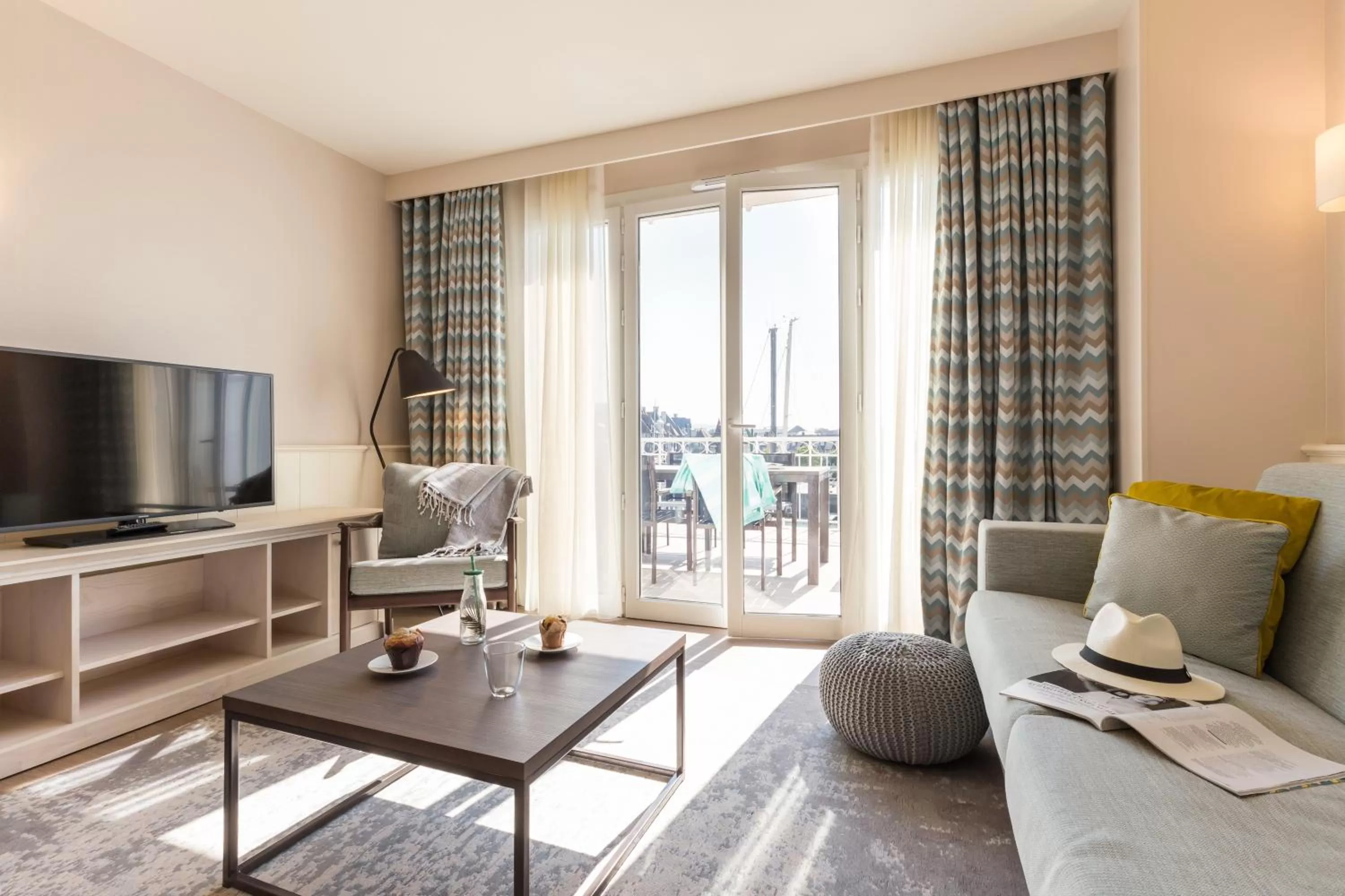 Communal lounge/ TV room in Résidence Pierre & Vacances Premium Presqu'Ile de la Touques