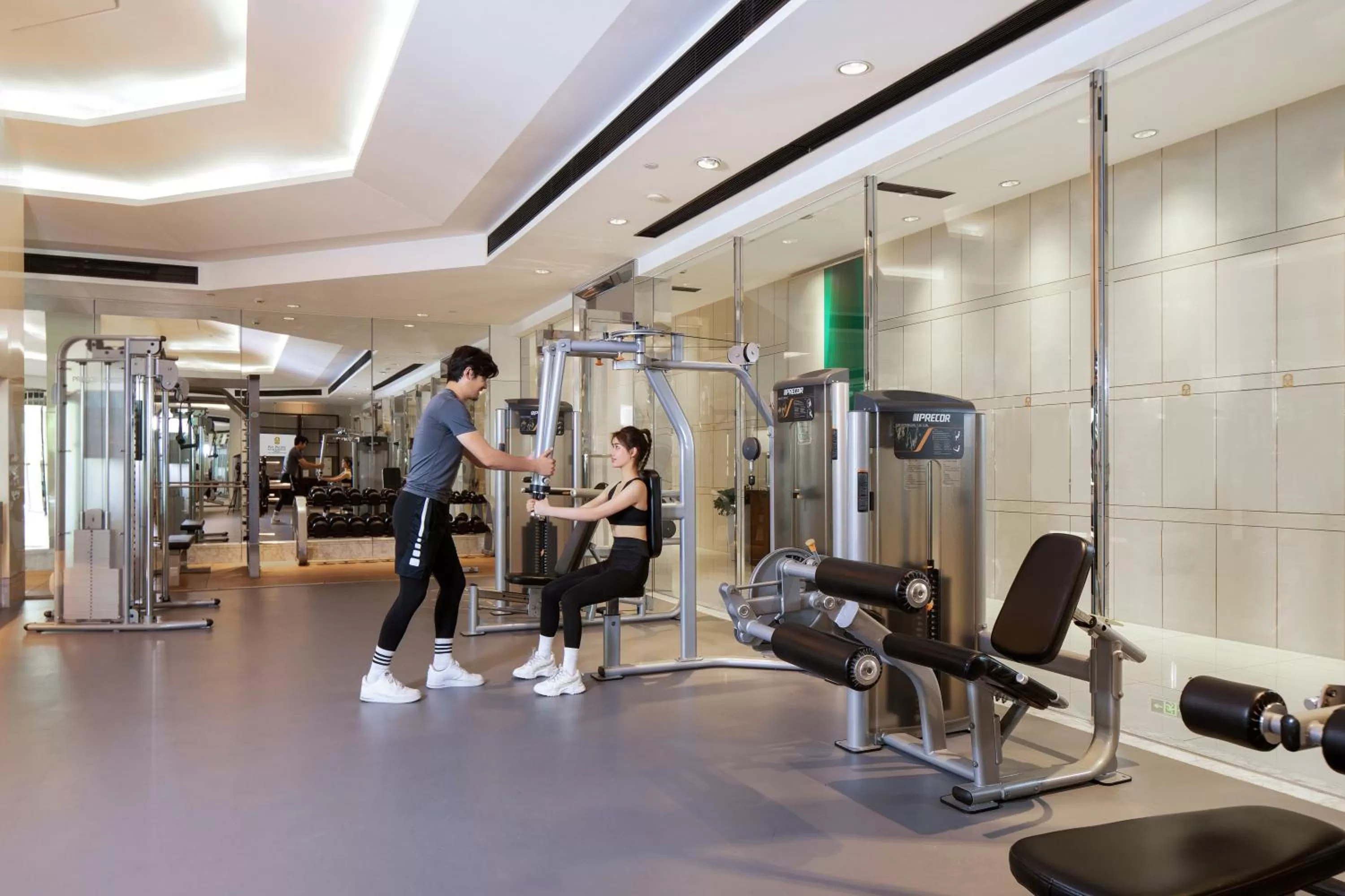 Fitness centre/facilities in Pan Pacific Serviced Suites Ningbo