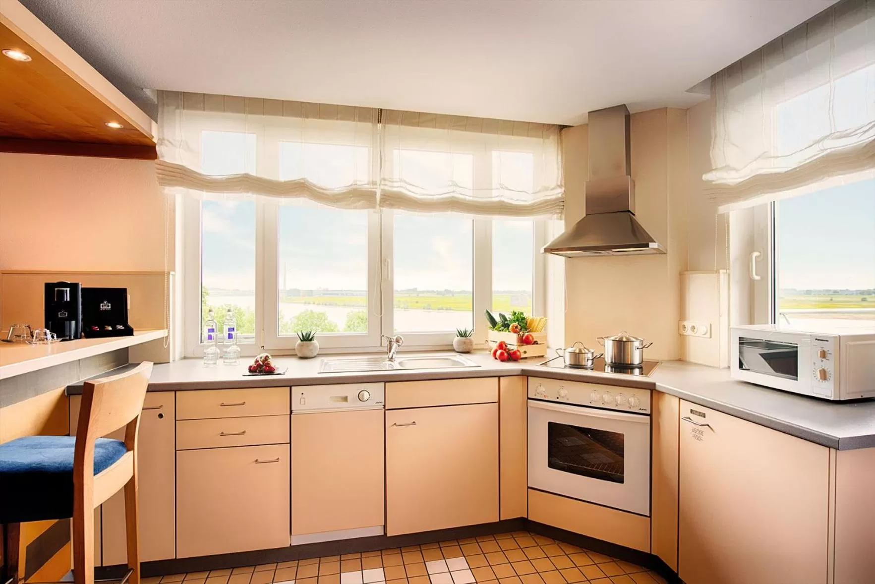 Kitchen or kitchenette in Welcome Hotel Wesel