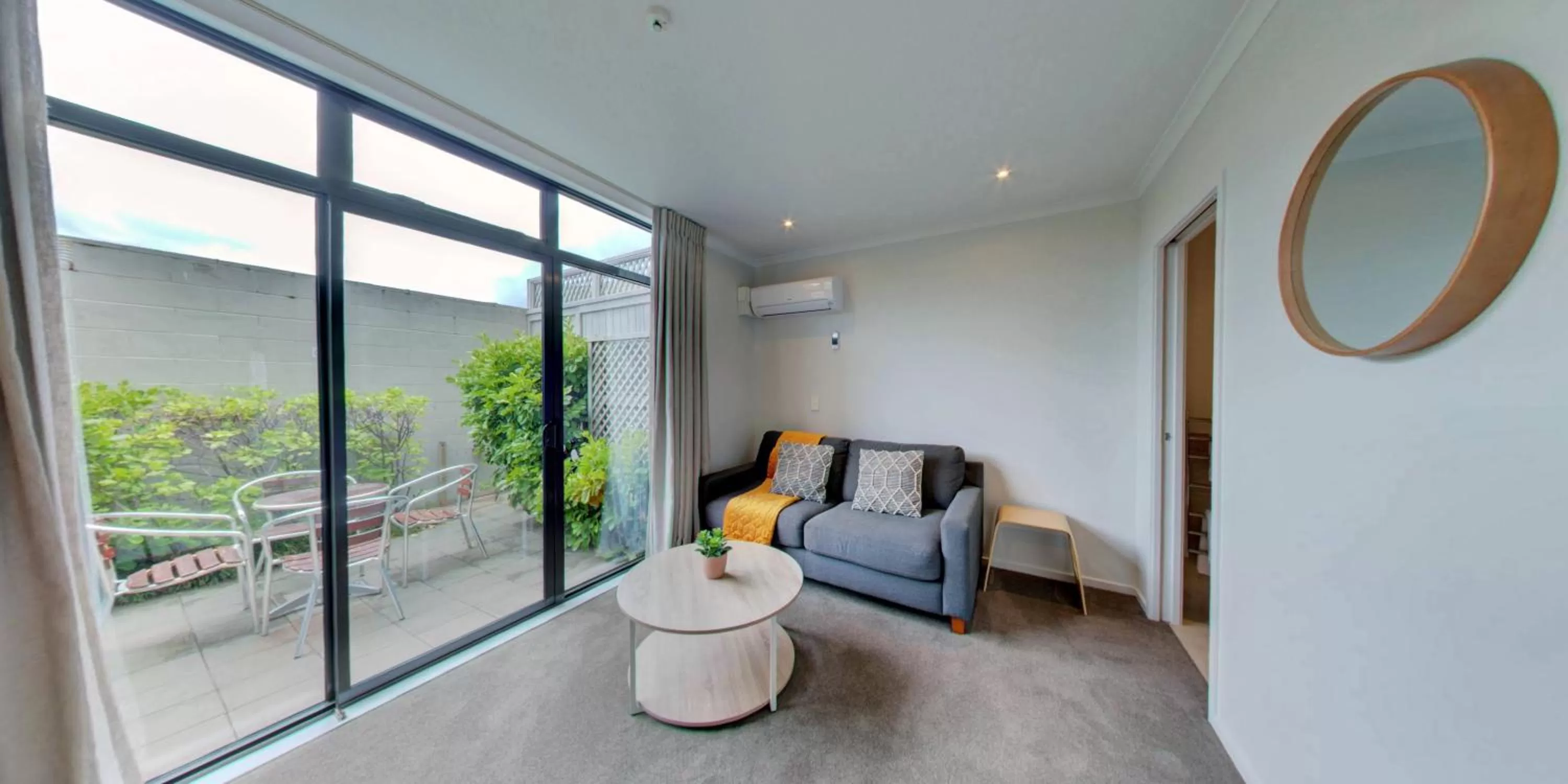 Living room in Alpine Lake Motel