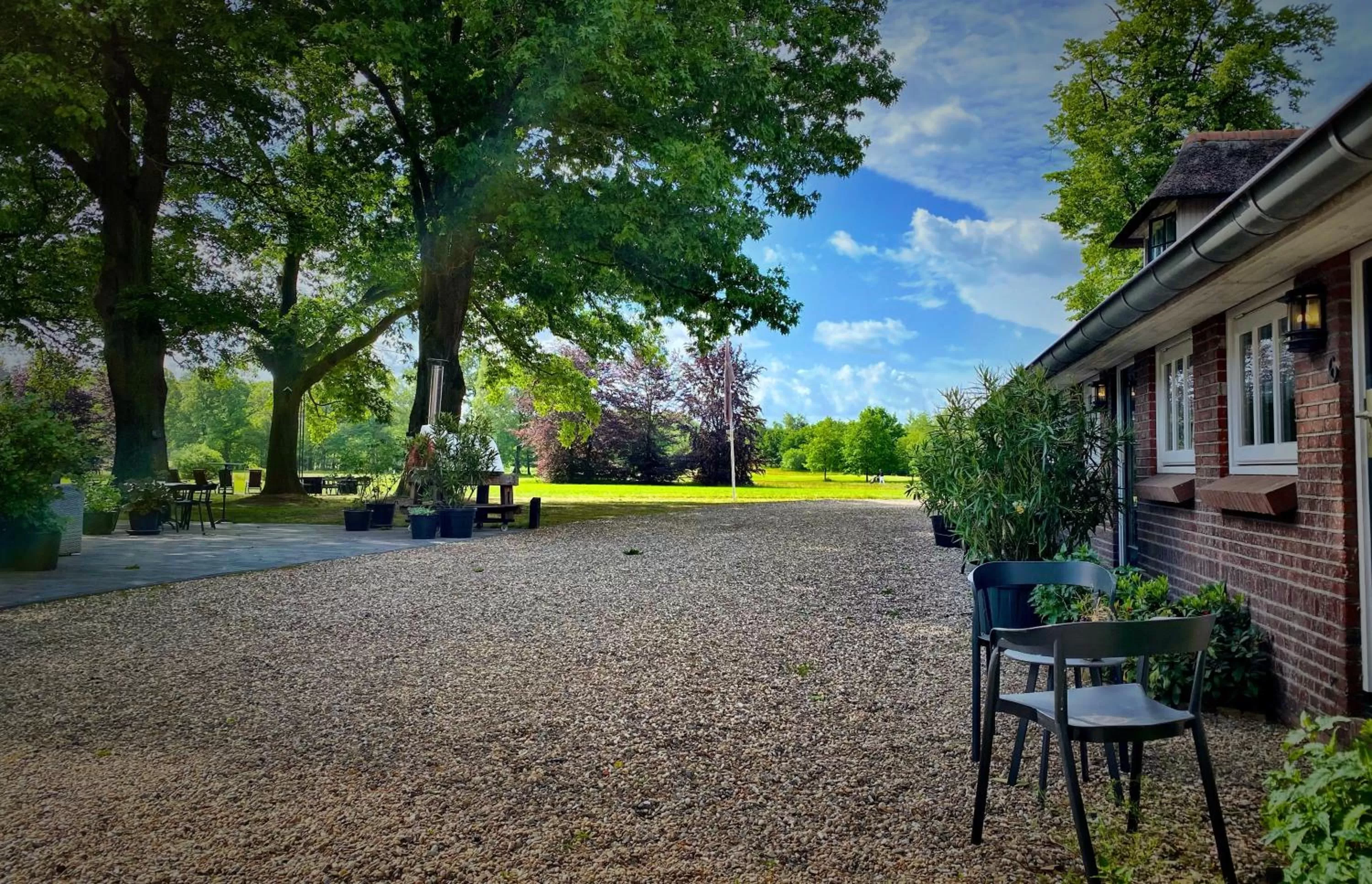 Garden view in Boutique B&B Hoeve de Haar