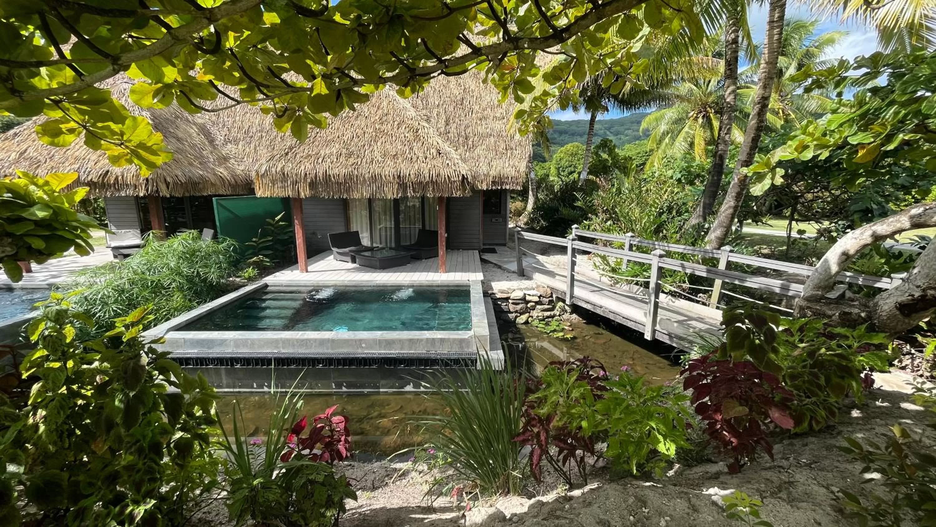 Swimming pool in Maitai Lapita Village Huahine