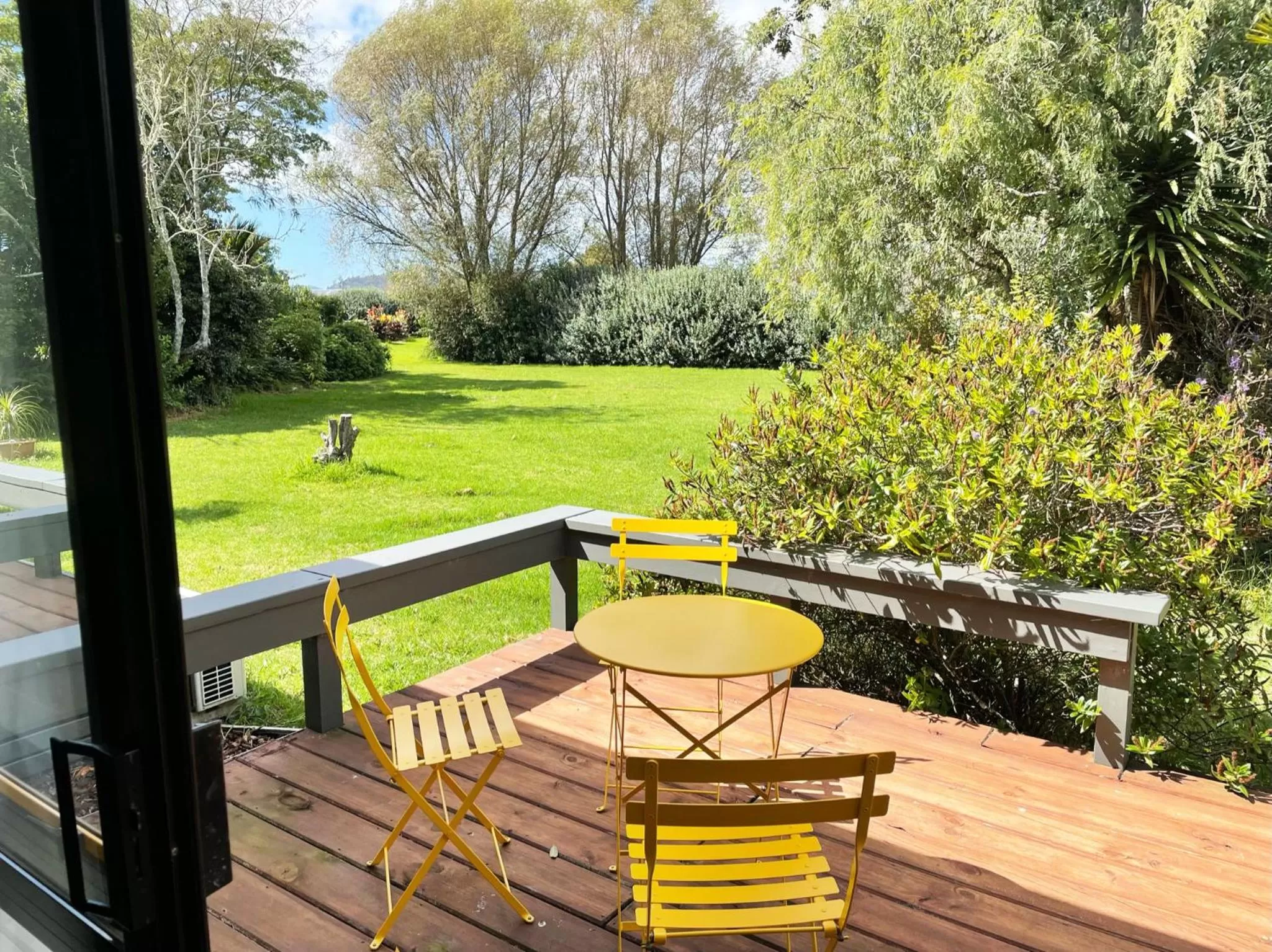 Patio in Aotearoa Lodge