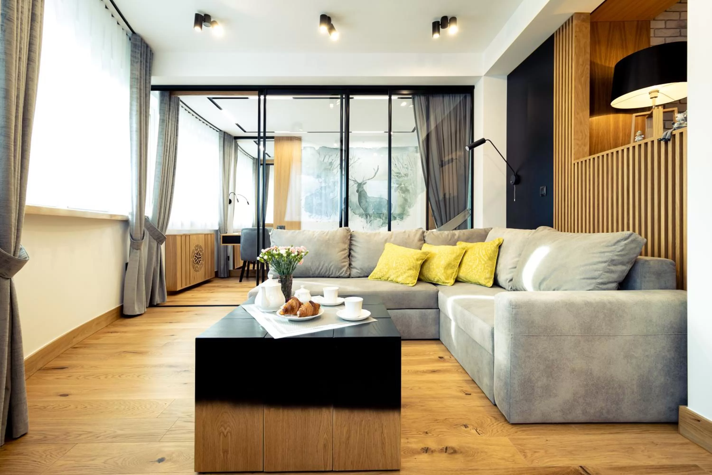 Living room, Seating Area in Jagiellońska Residence