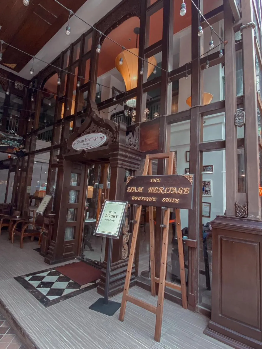 Inner courtyard view in The Siam Heritage Hotel