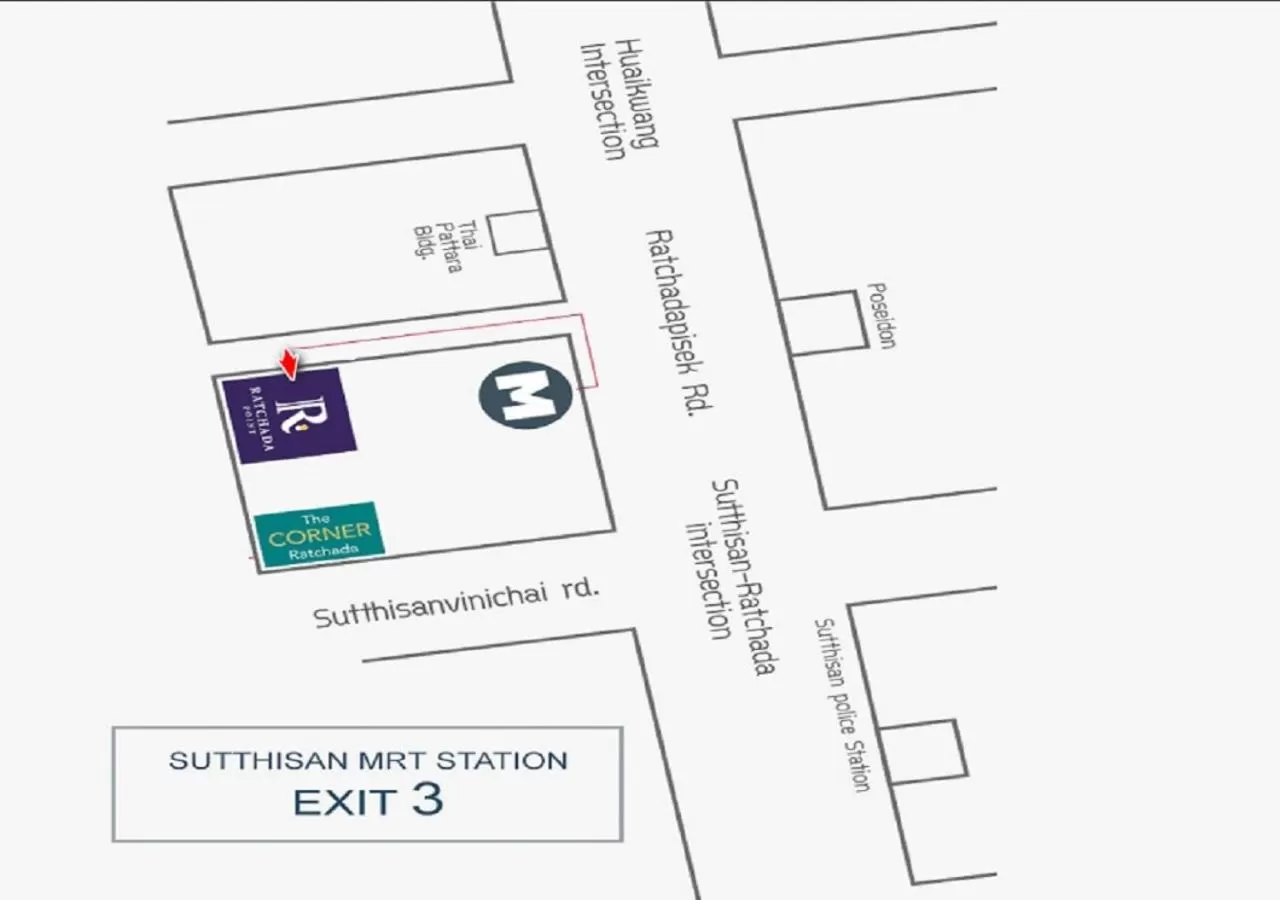 Floor plan in Ratchada Point Hotel