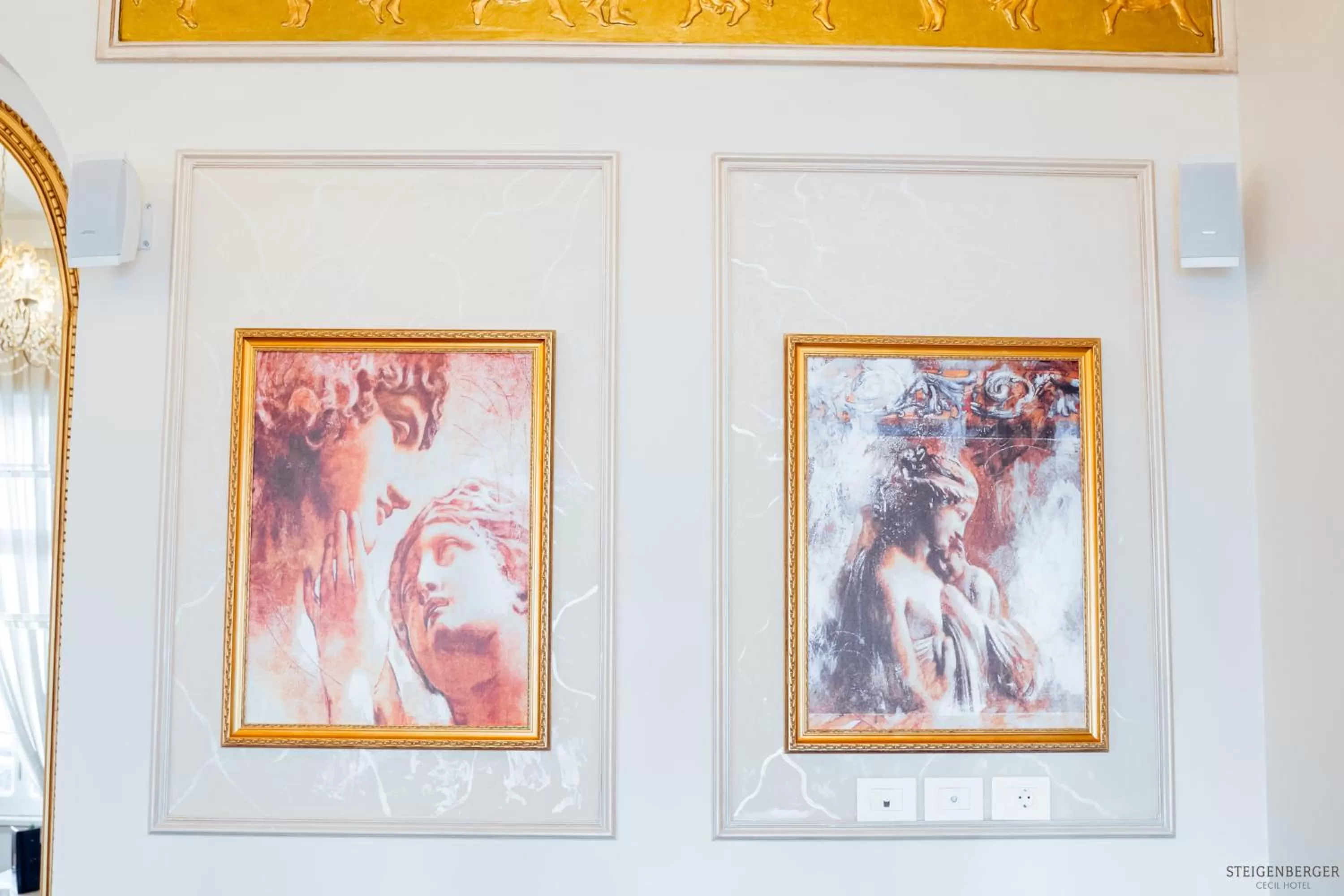 Decorative detail in Steigenberger Cecil Hotel Alexandria