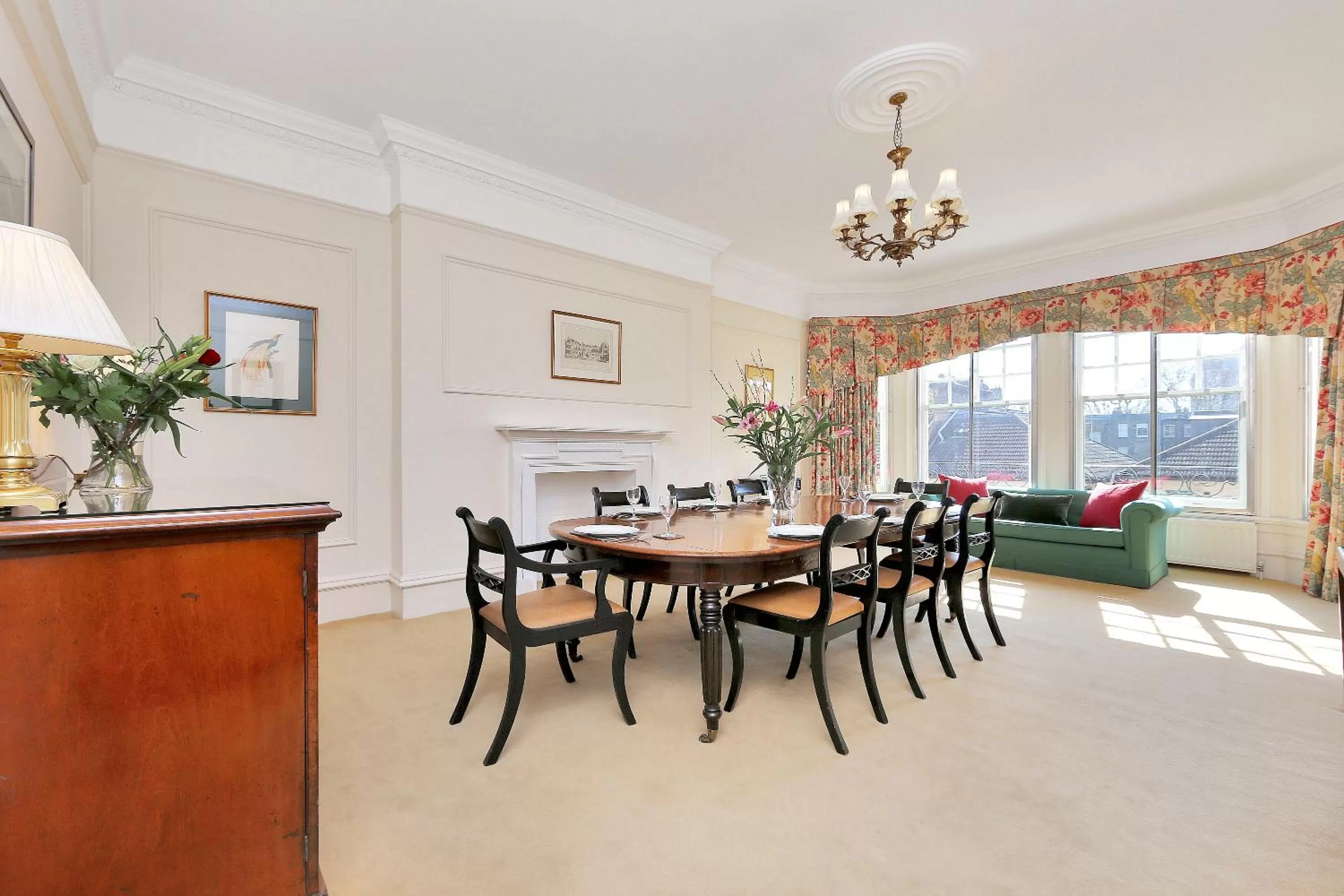 Living room in No1 The Mansions By Mansley