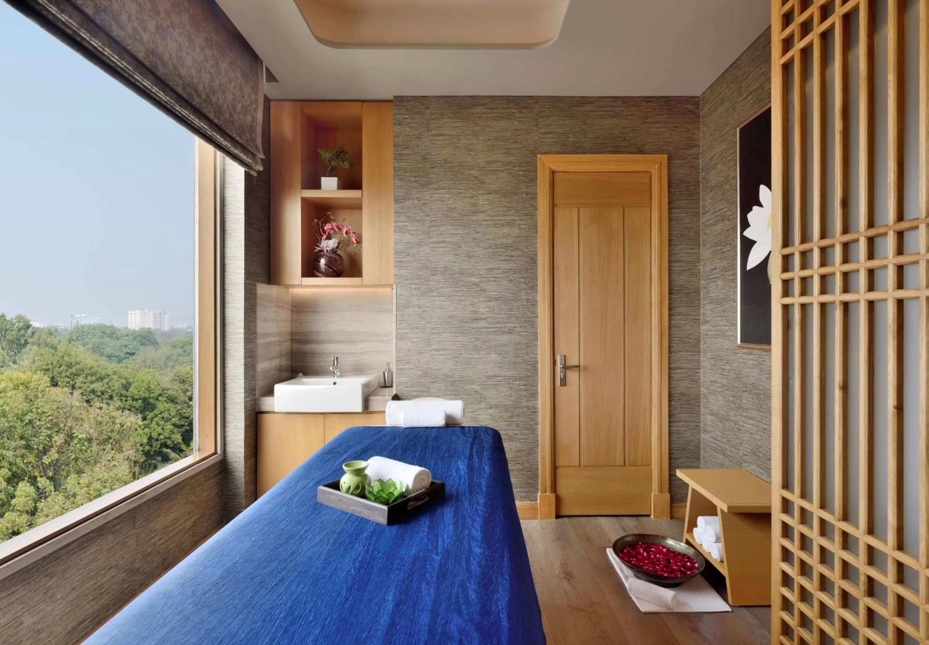 Spa and wellness centre/facilities, Bed in Radisson Noida