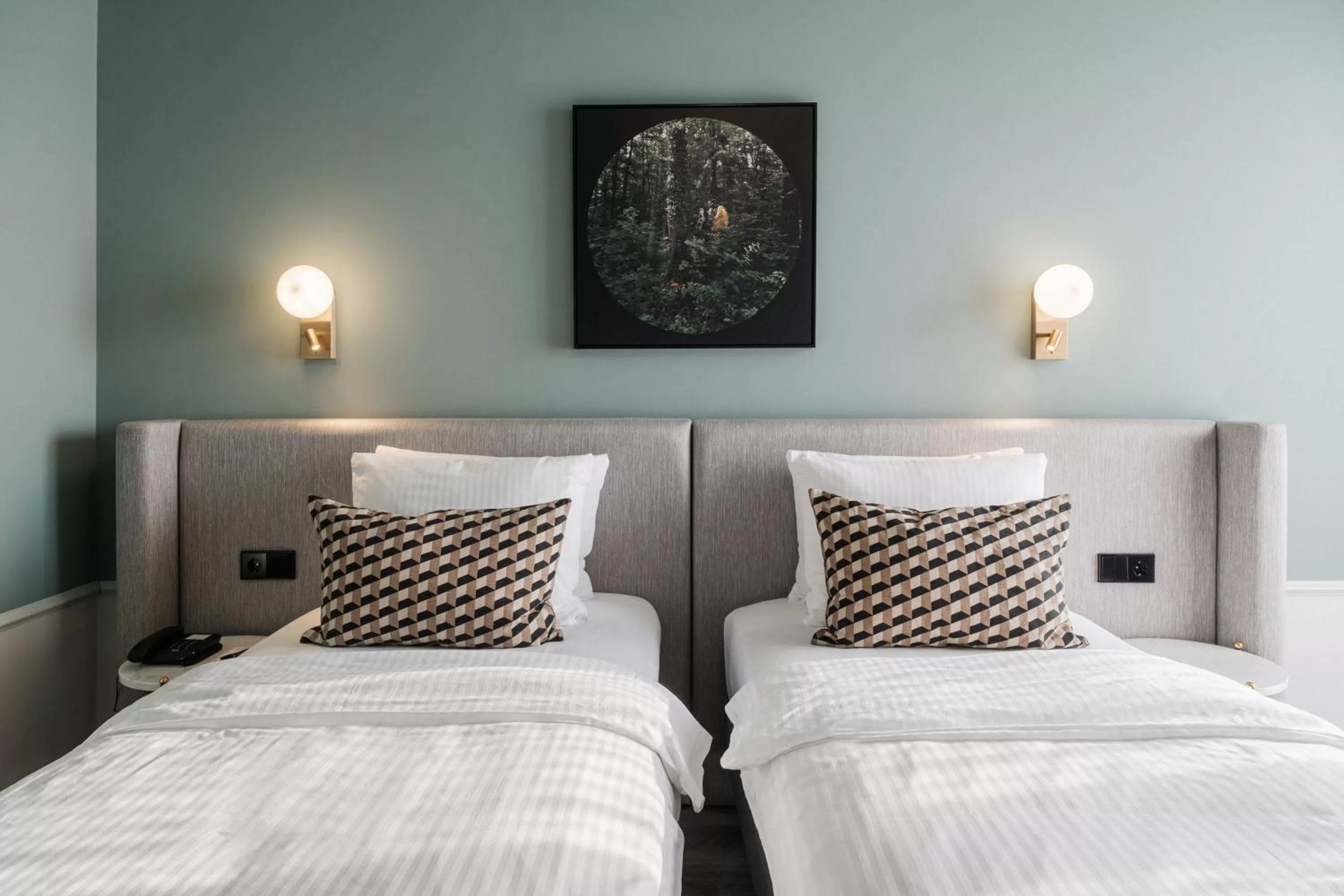 Bed in Hotel Residenz Pforzheim