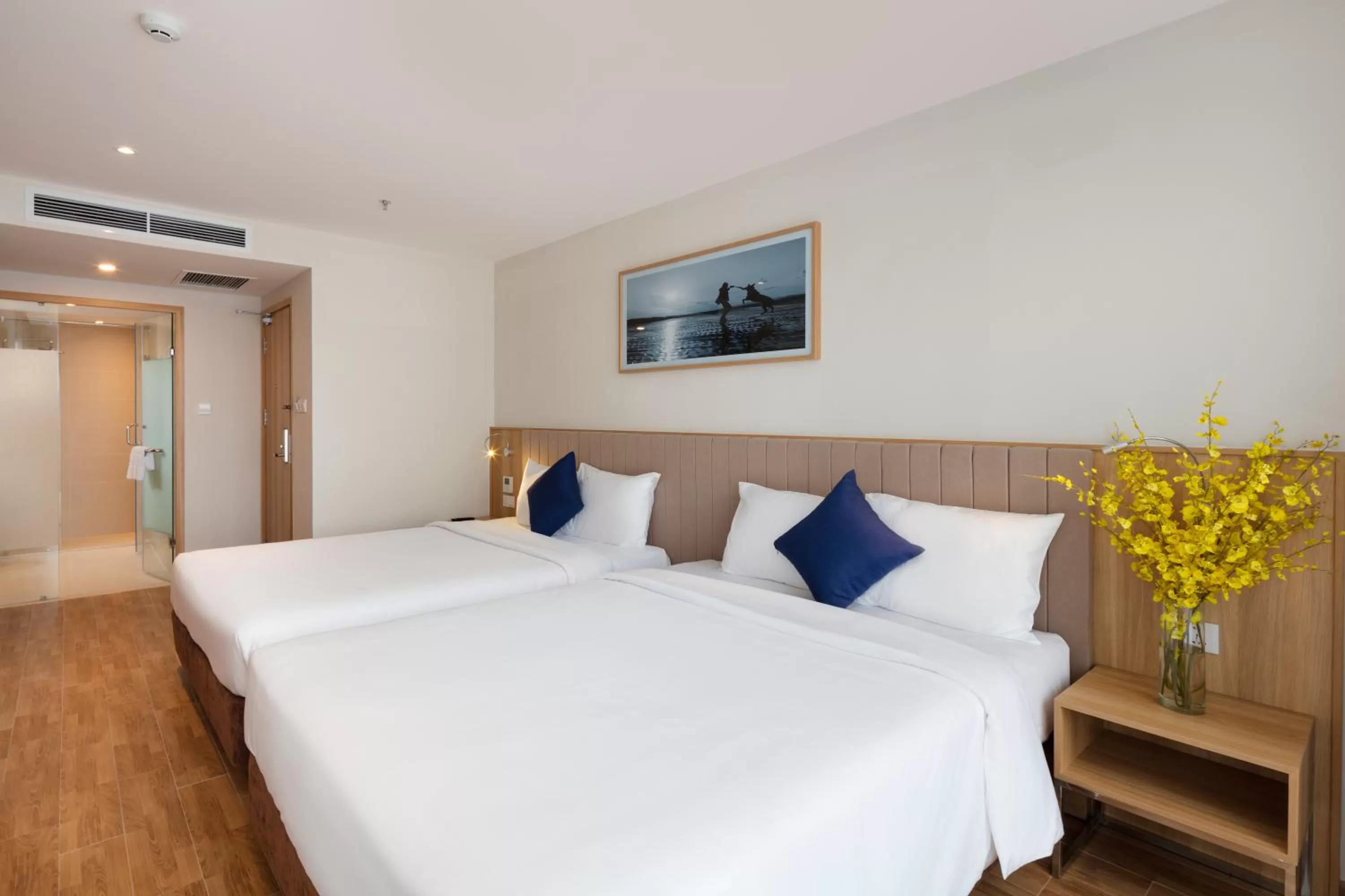 Bed in VENTANA NHA TRANG HOTEL