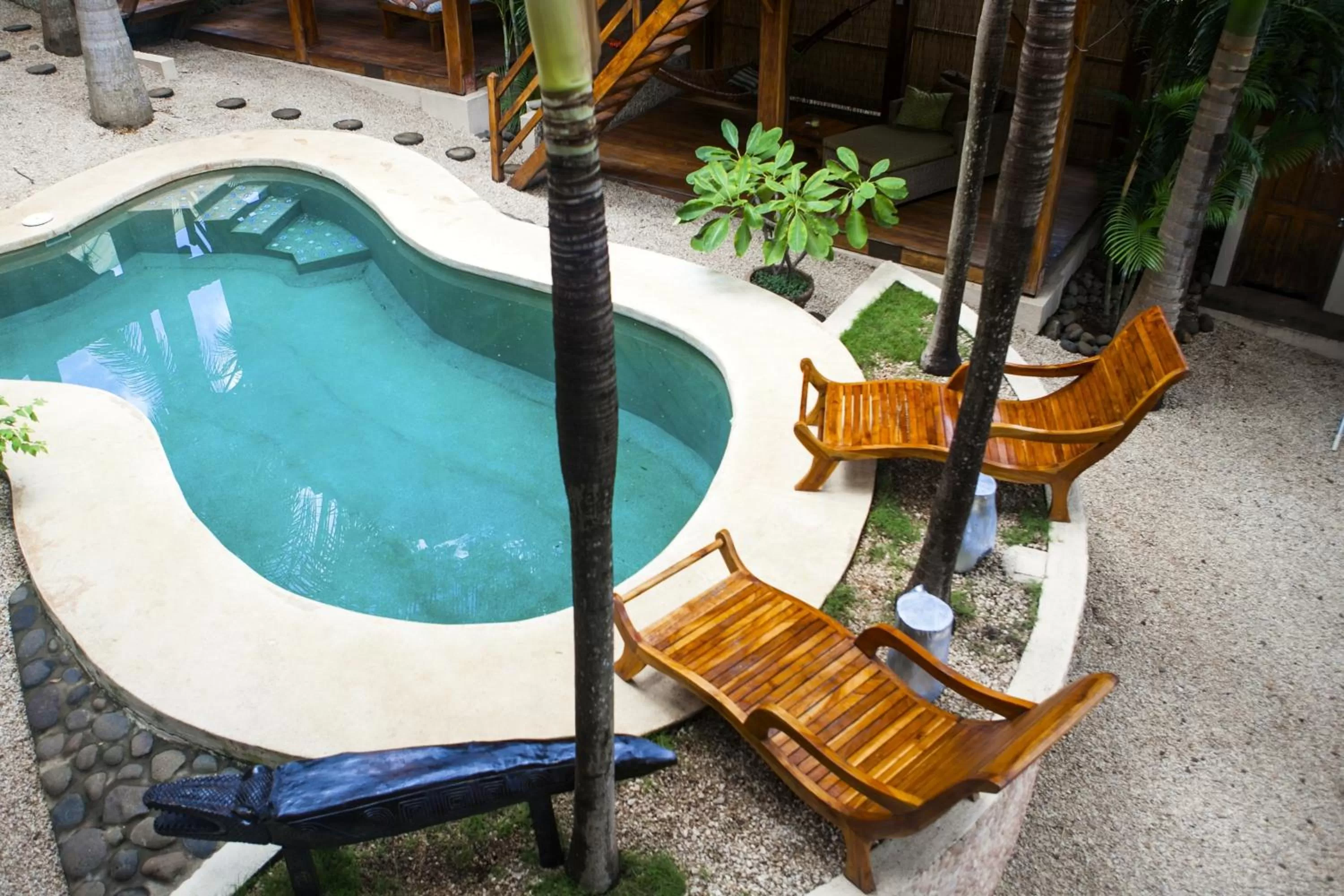 Bird's eye view, Pool View in The Beach Bungalows - Yoga and Surf Hotel - Adults Only