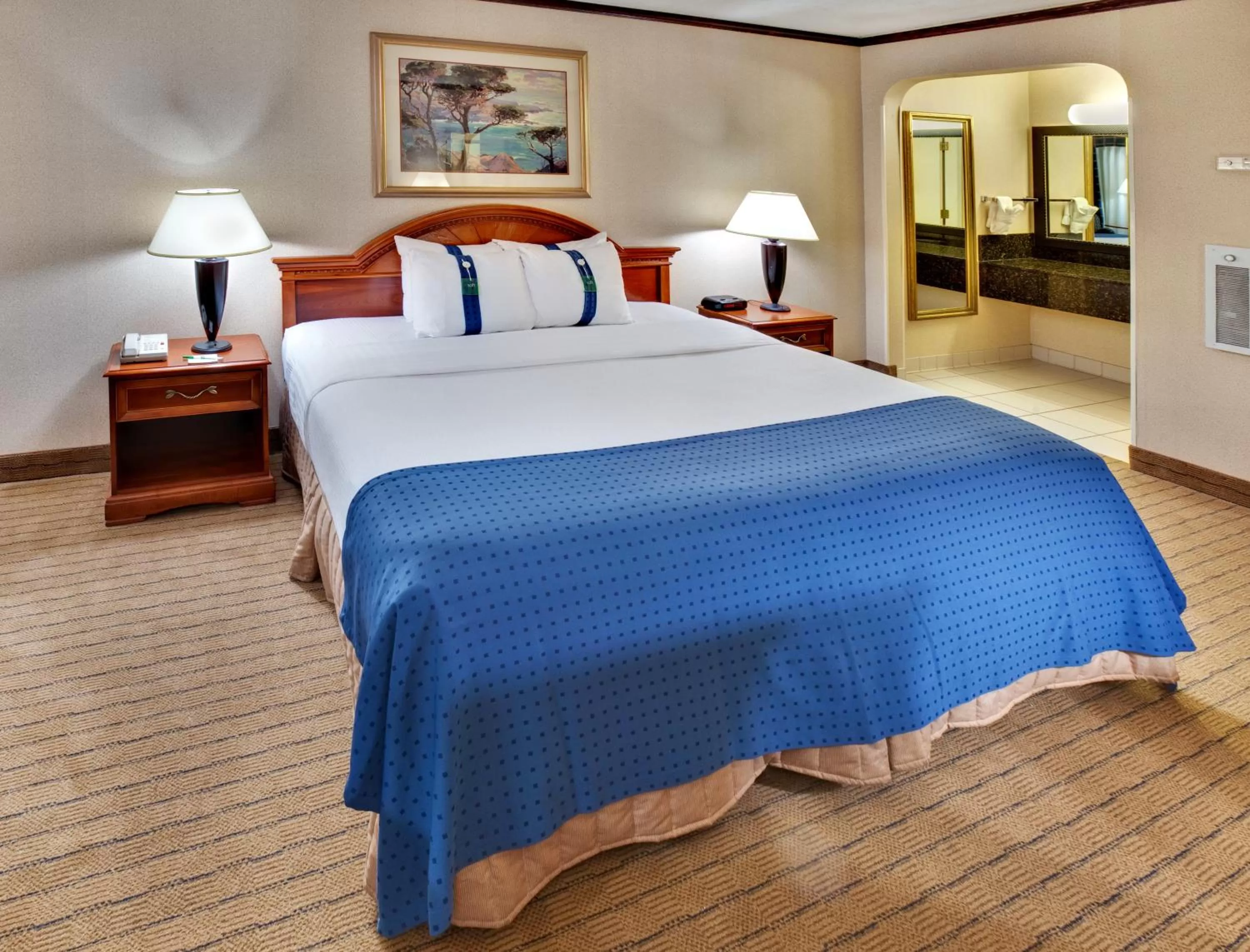 Bathroom, Bed in Ramada by Wyndham Midtown Grand Island