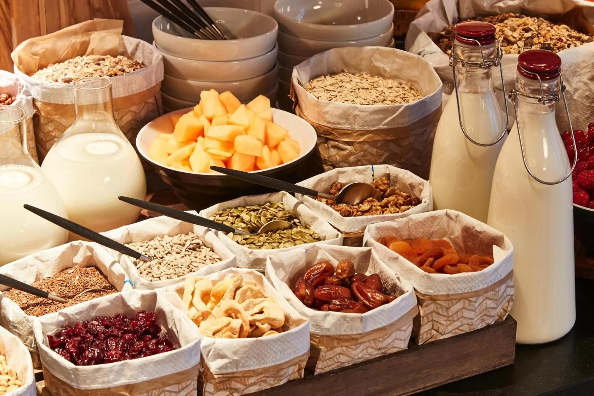 Buffet breakfast in Steigenberger Icon Grandhotel Handelshof Leipzig