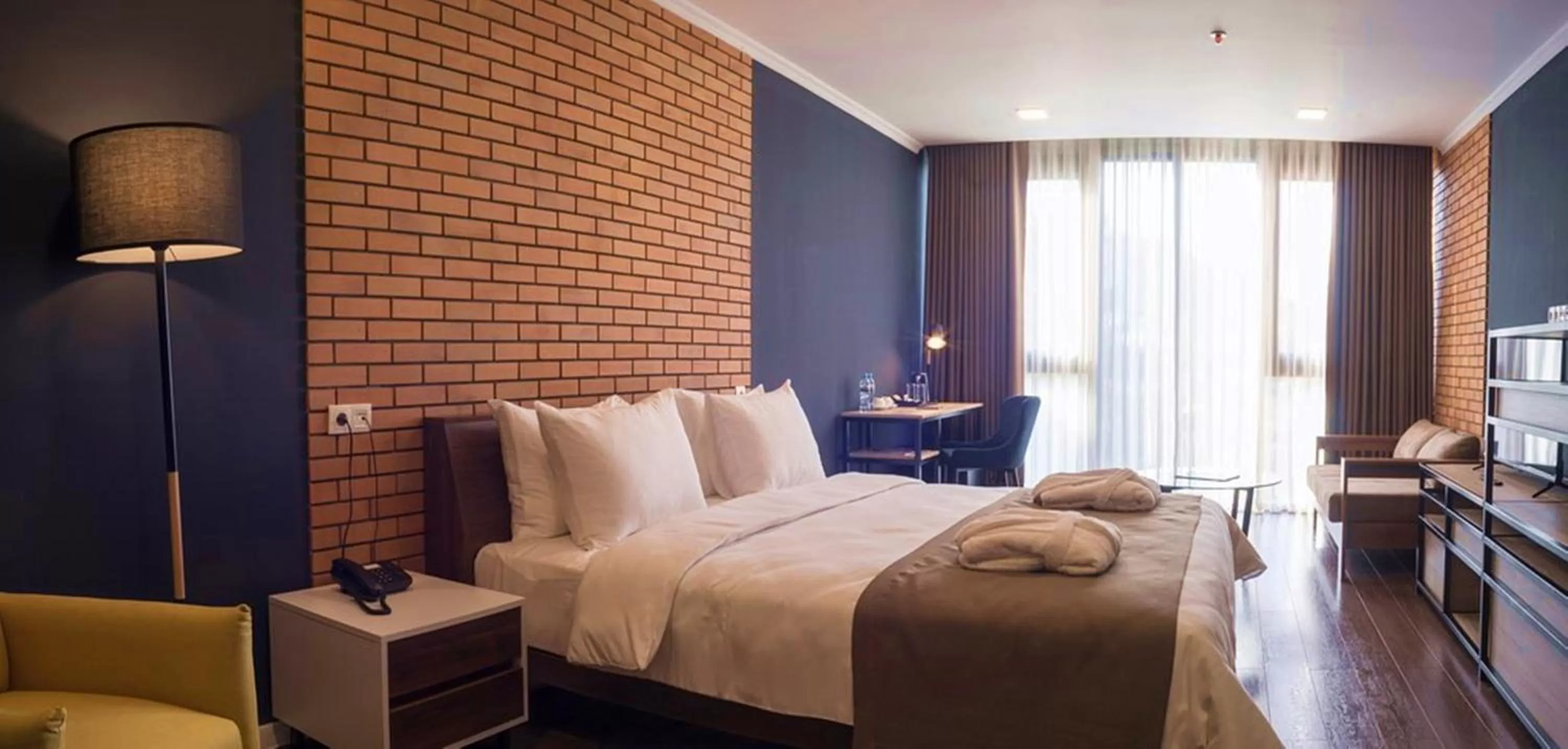 Bed in Bricks Hotel Tbilisi