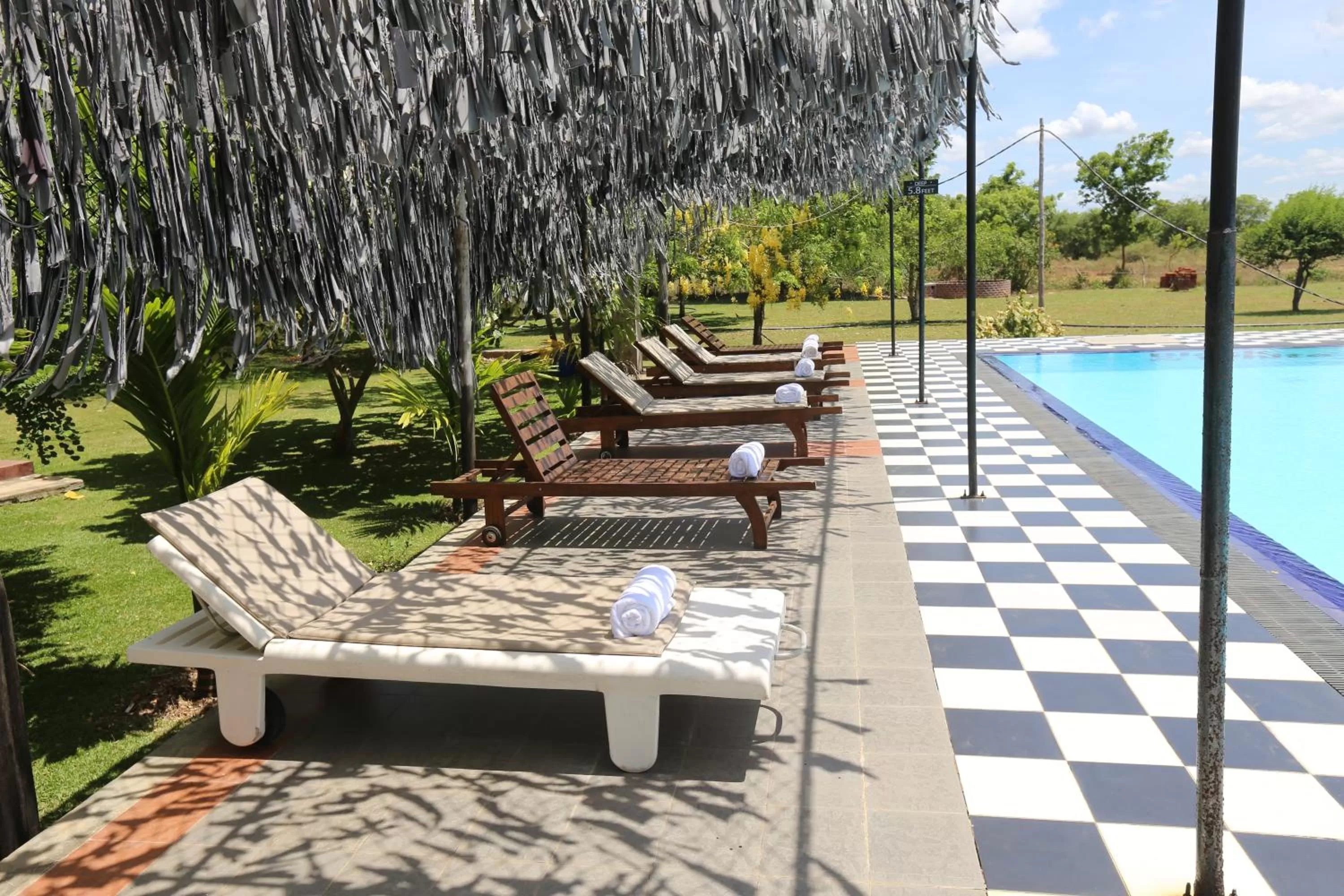 Pool view in Eco Hotel Black & White - Anuradhapura