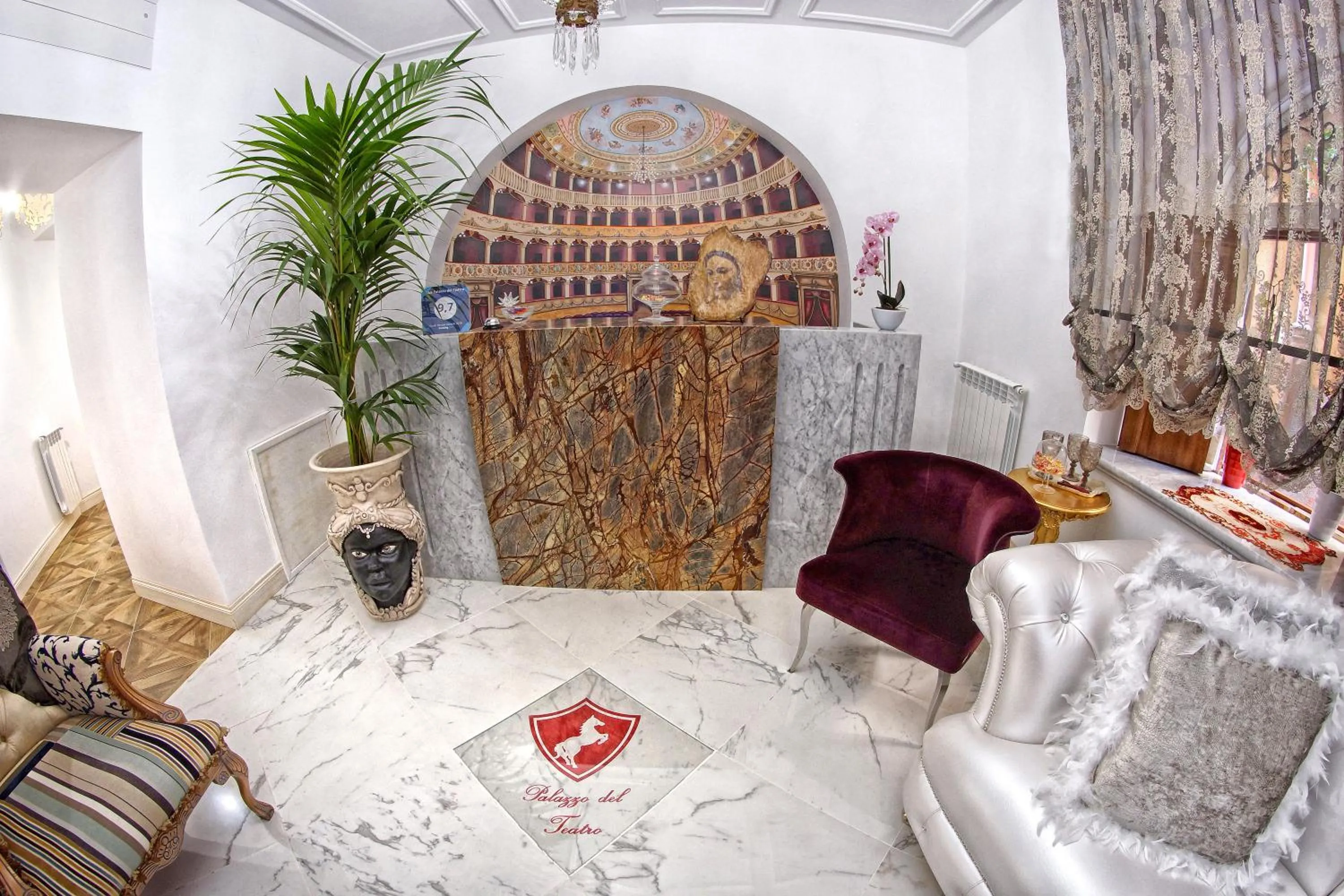 Lobby or reception in B&B Palazzo del Teatro