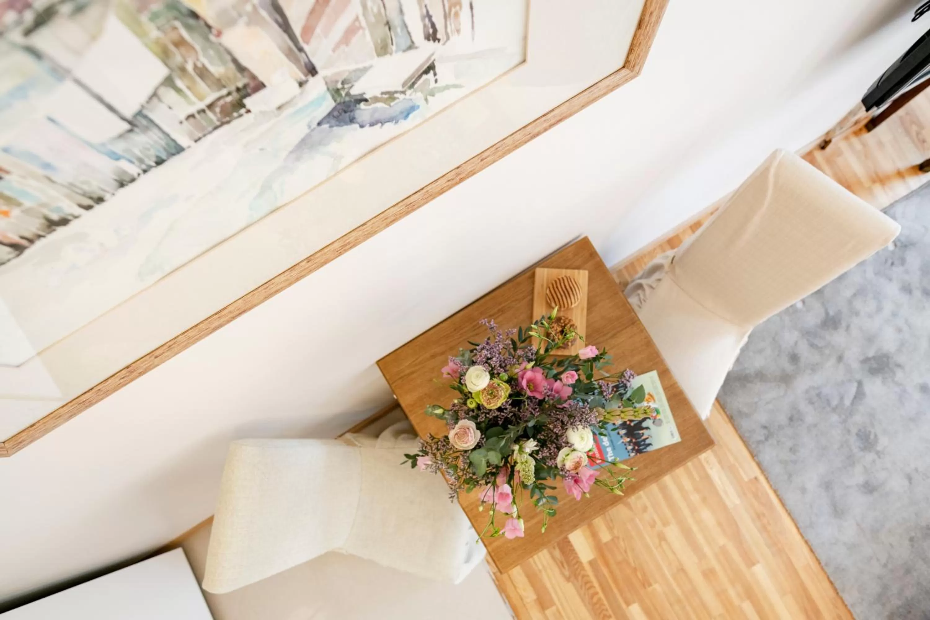 Seating area in Vilnius Apartments