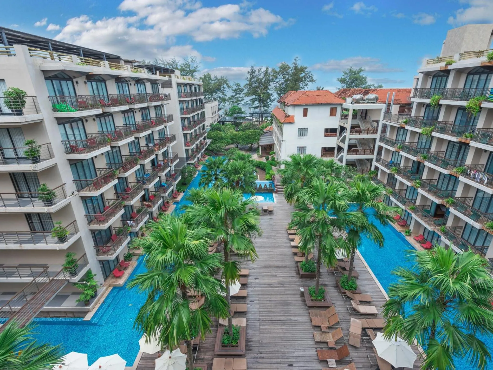 Pool view in Baan Laimai Beach Resort & Spa - SHA Extra Plus