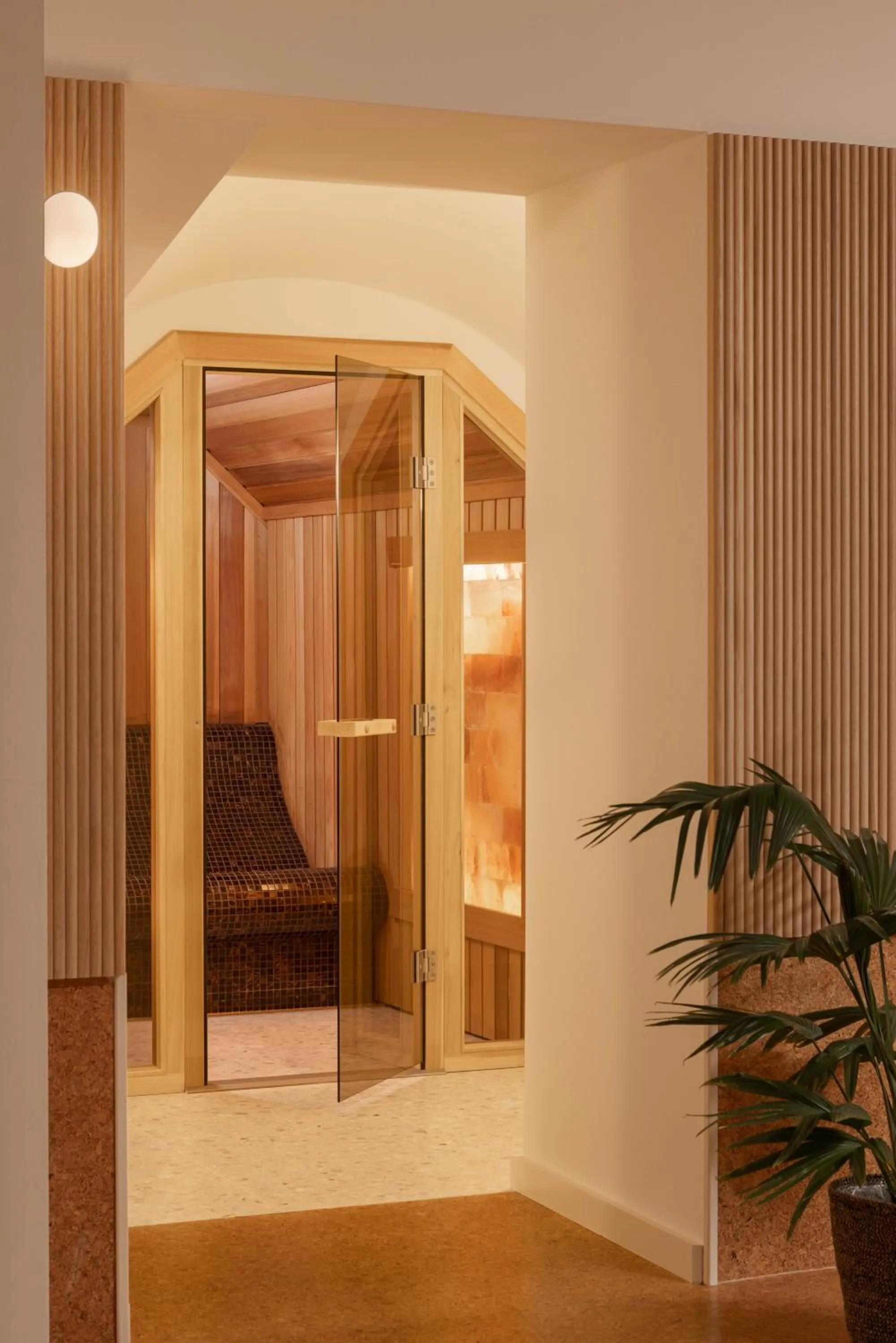 Sauna in Inhabit Queen's Gardens, a Member of Design Hotels