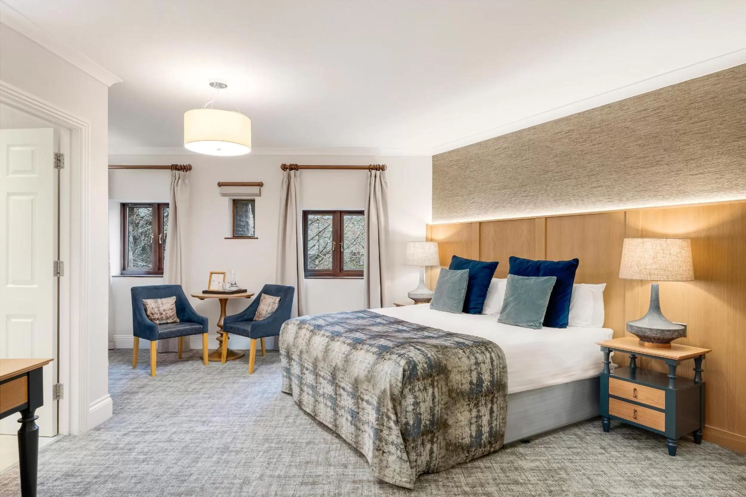 Bed in Boringdon Hall Hotel and Spa