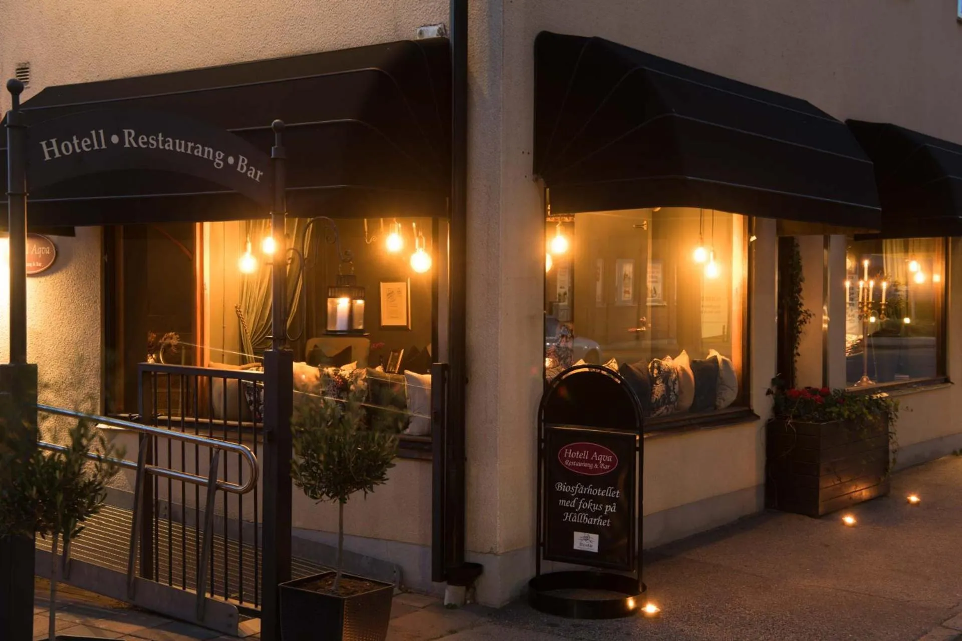 Hotell Aqva Restaurang & Bar Ett Biosfärhotell med fokus på hållbarhet