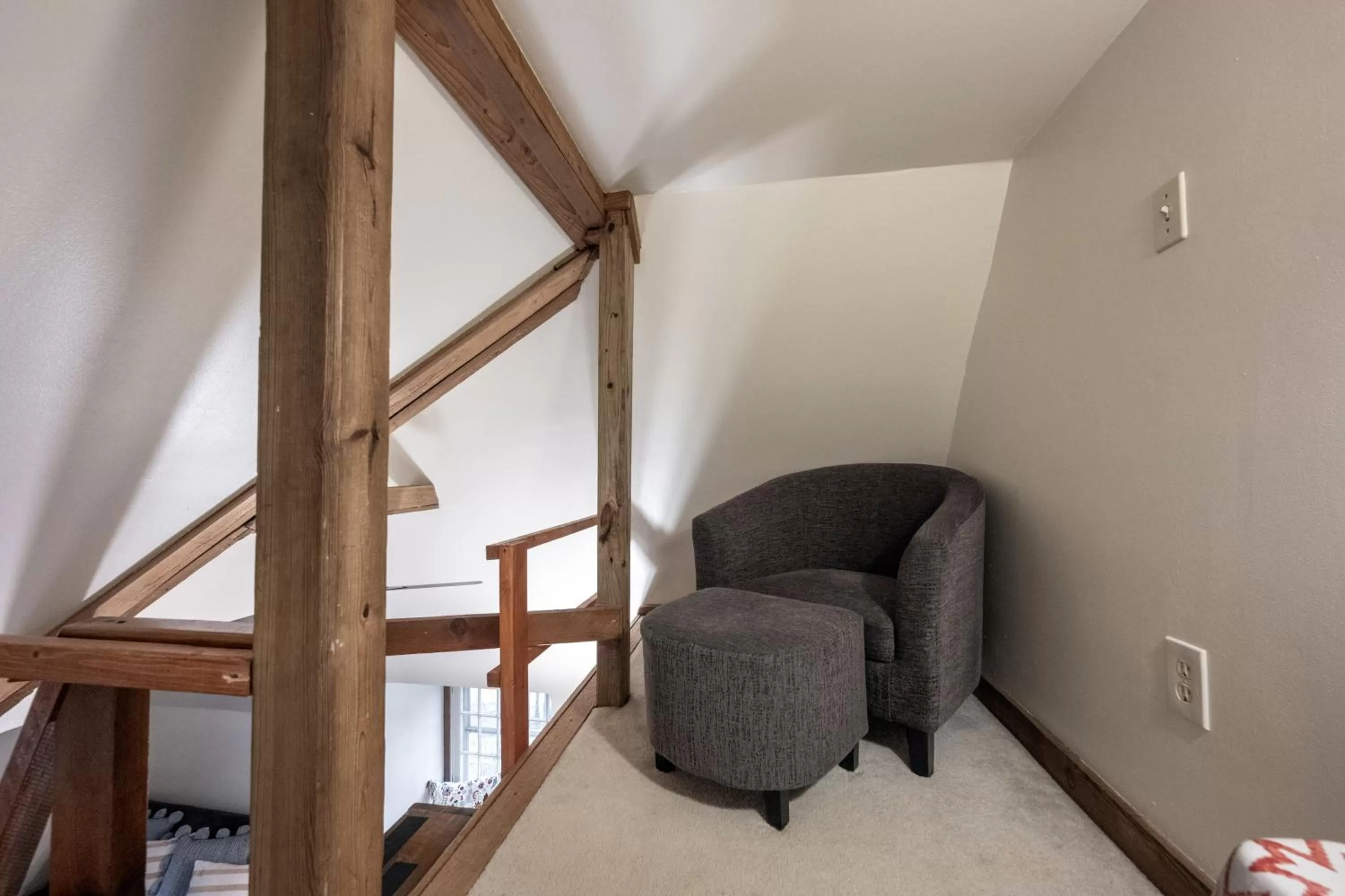 Seating area in Stone Soup Inn