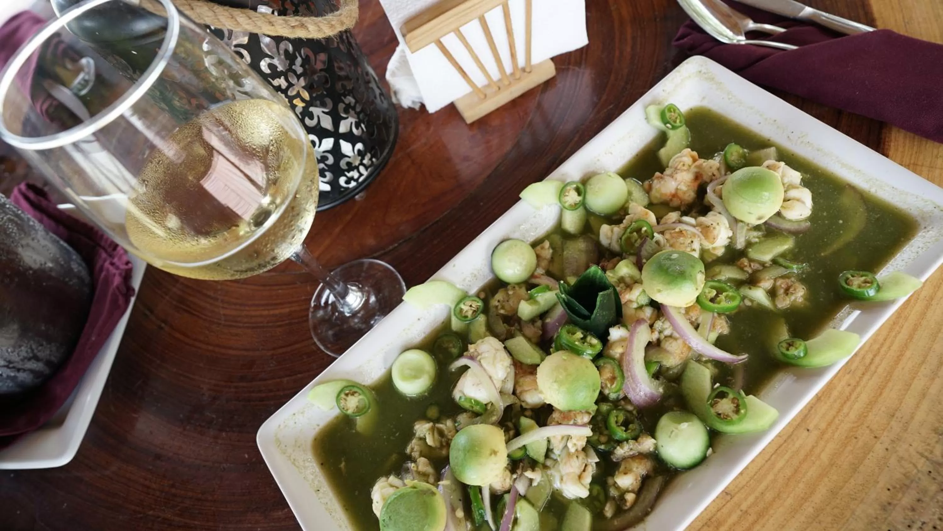 Food and drinks in Hotel Rio Lagartos