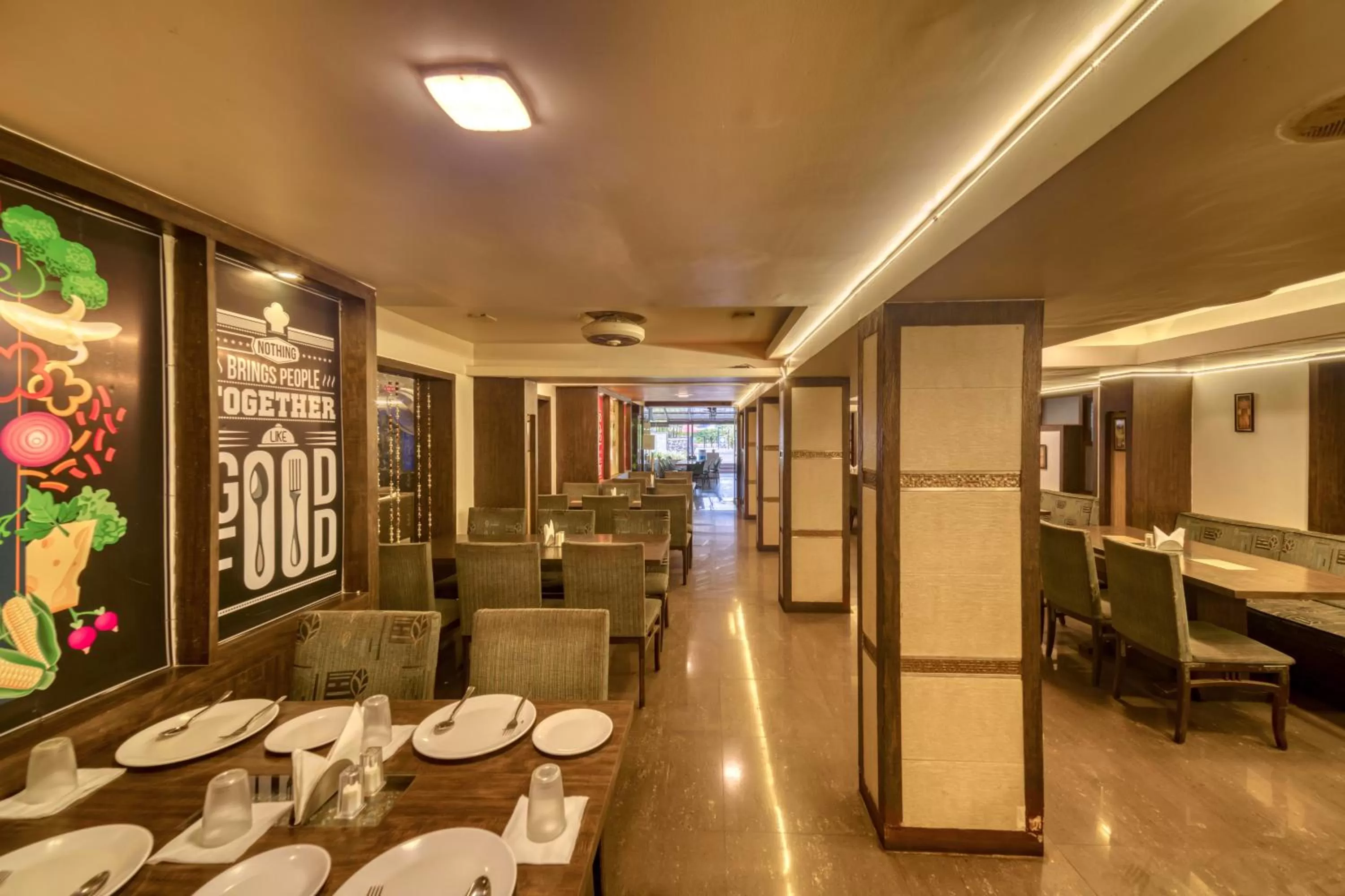 Dining area in Hotel Ashwin Igatpuri, Pure Veg & Jain Food