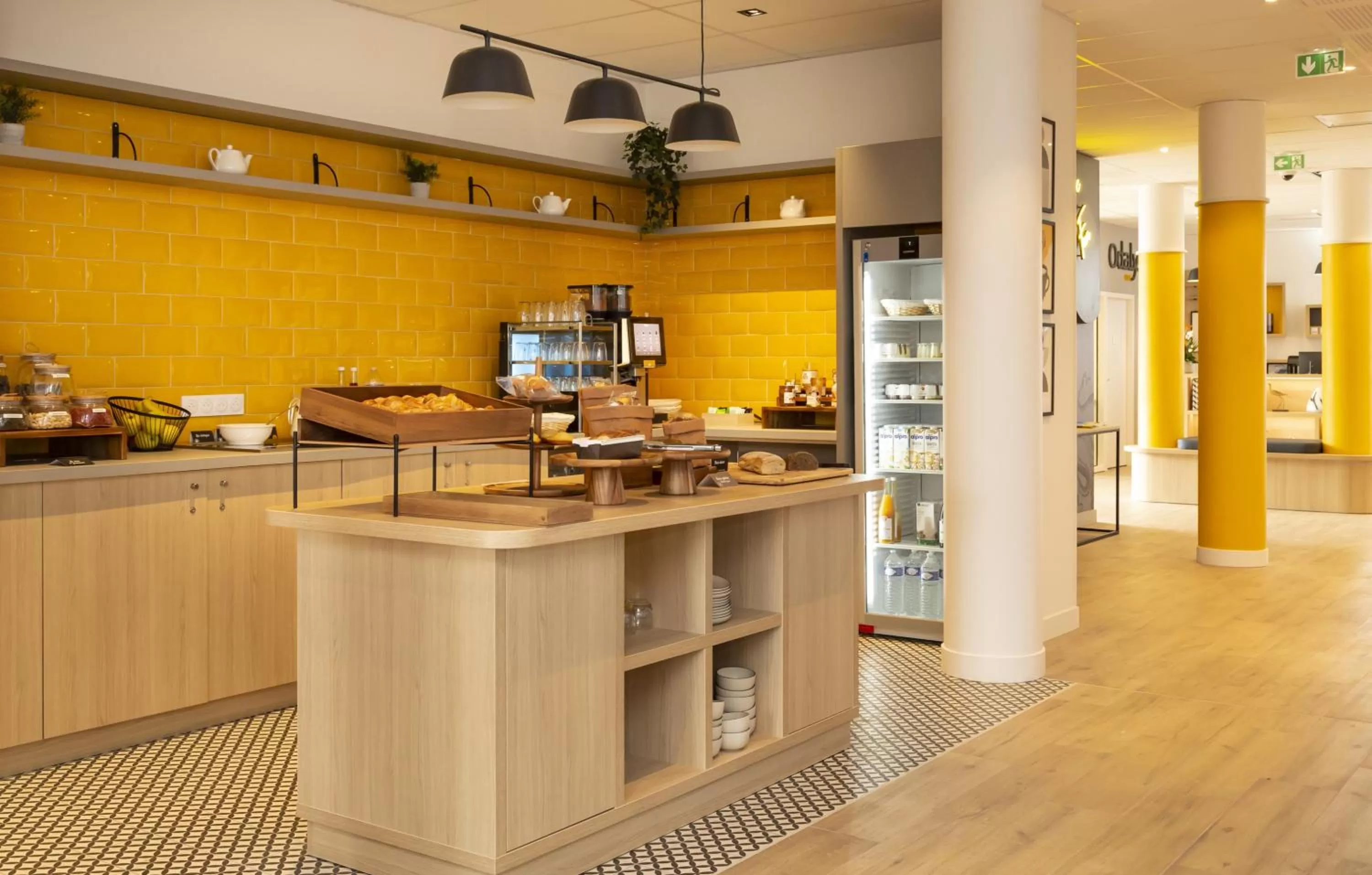 Buffet breakfast in Appart Hotel Odalys City Le Havre Centre Les Docks