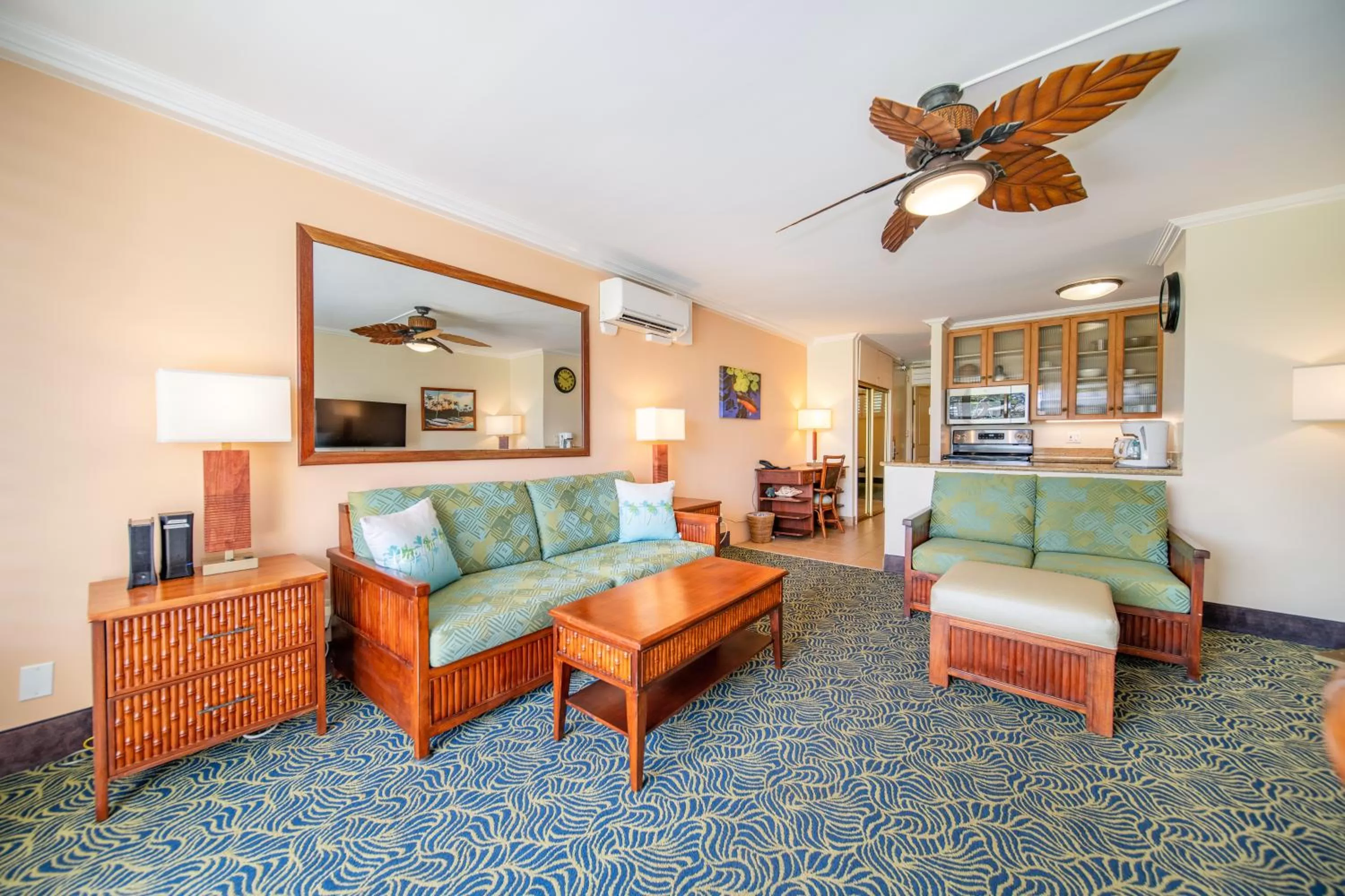 Living room in Napili Shores Maui by OUTRIGGER - No Resort & Housekeeping Fees