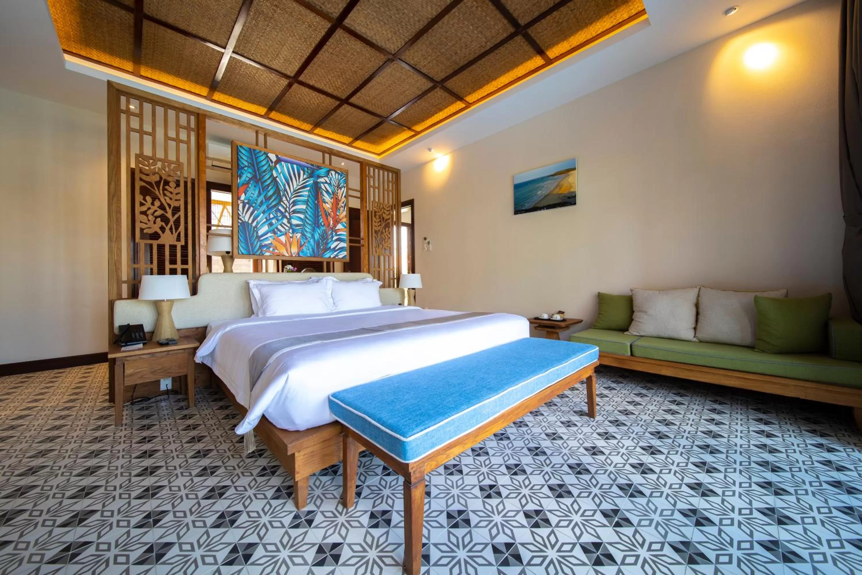 Bed in Sao Mai Beach Resort
