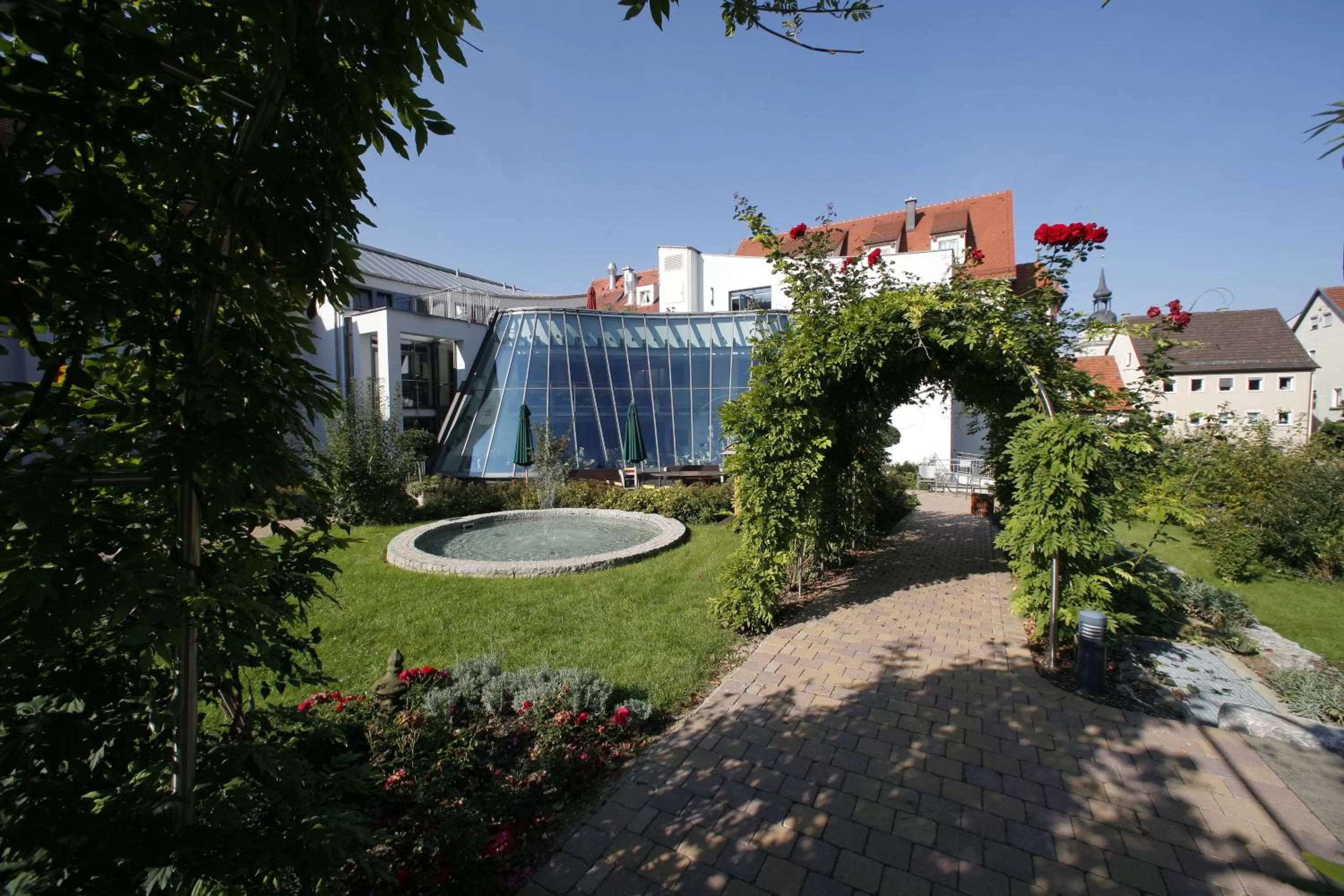 Garden in Hotel-Restaurant Anne-Sophie