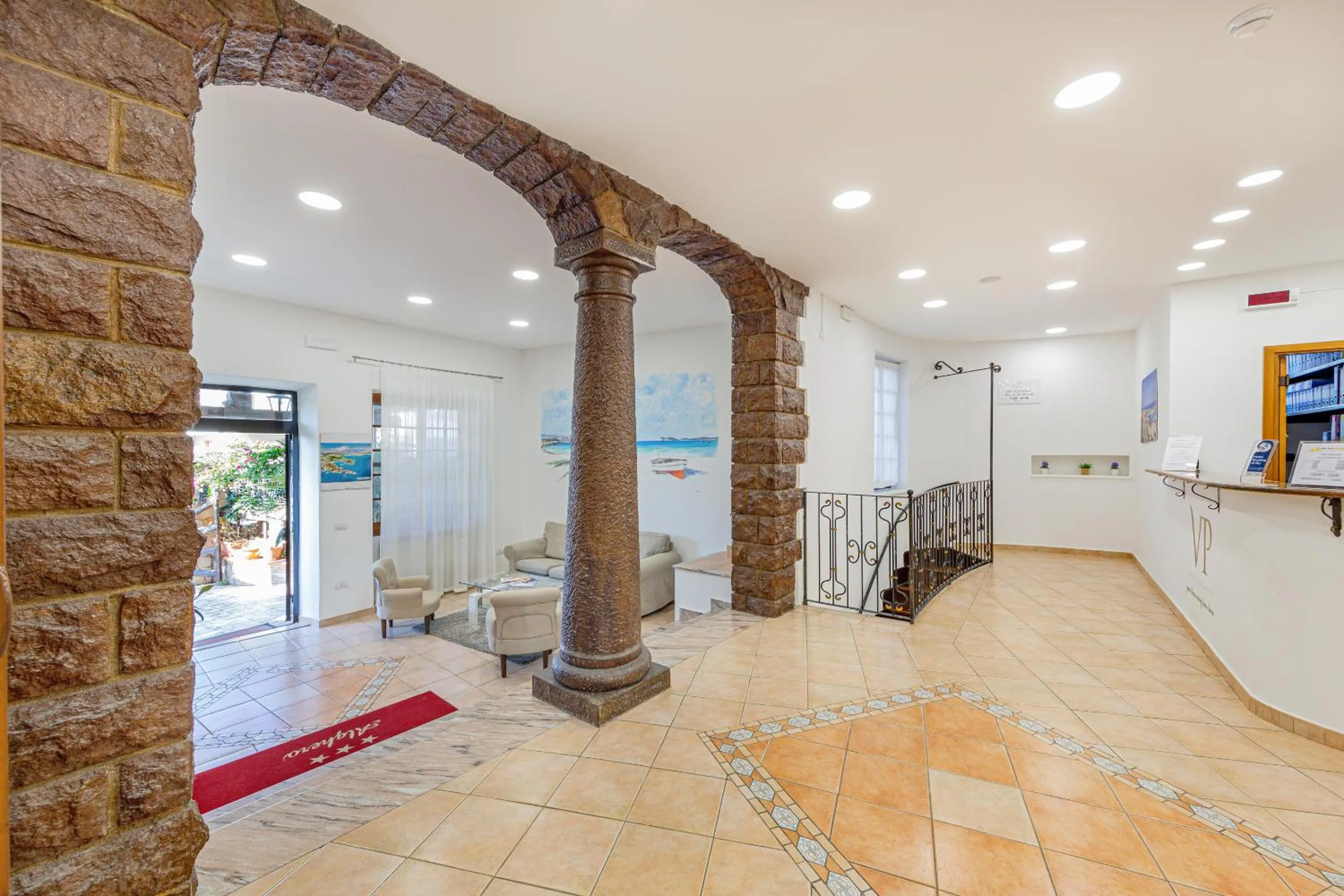 Lobby or reception in Hotel Villa Piras