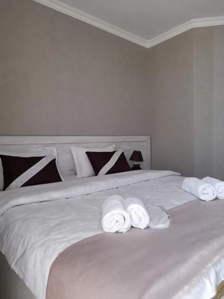 Bed in Hotel Tskhumi