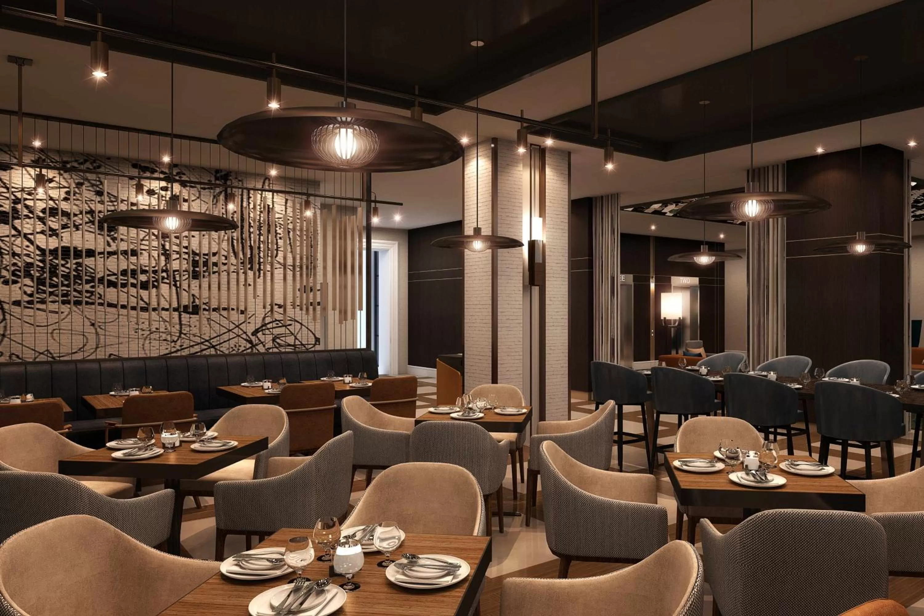 Lounge or bar in Nashville Marriott at Vanderbilt University