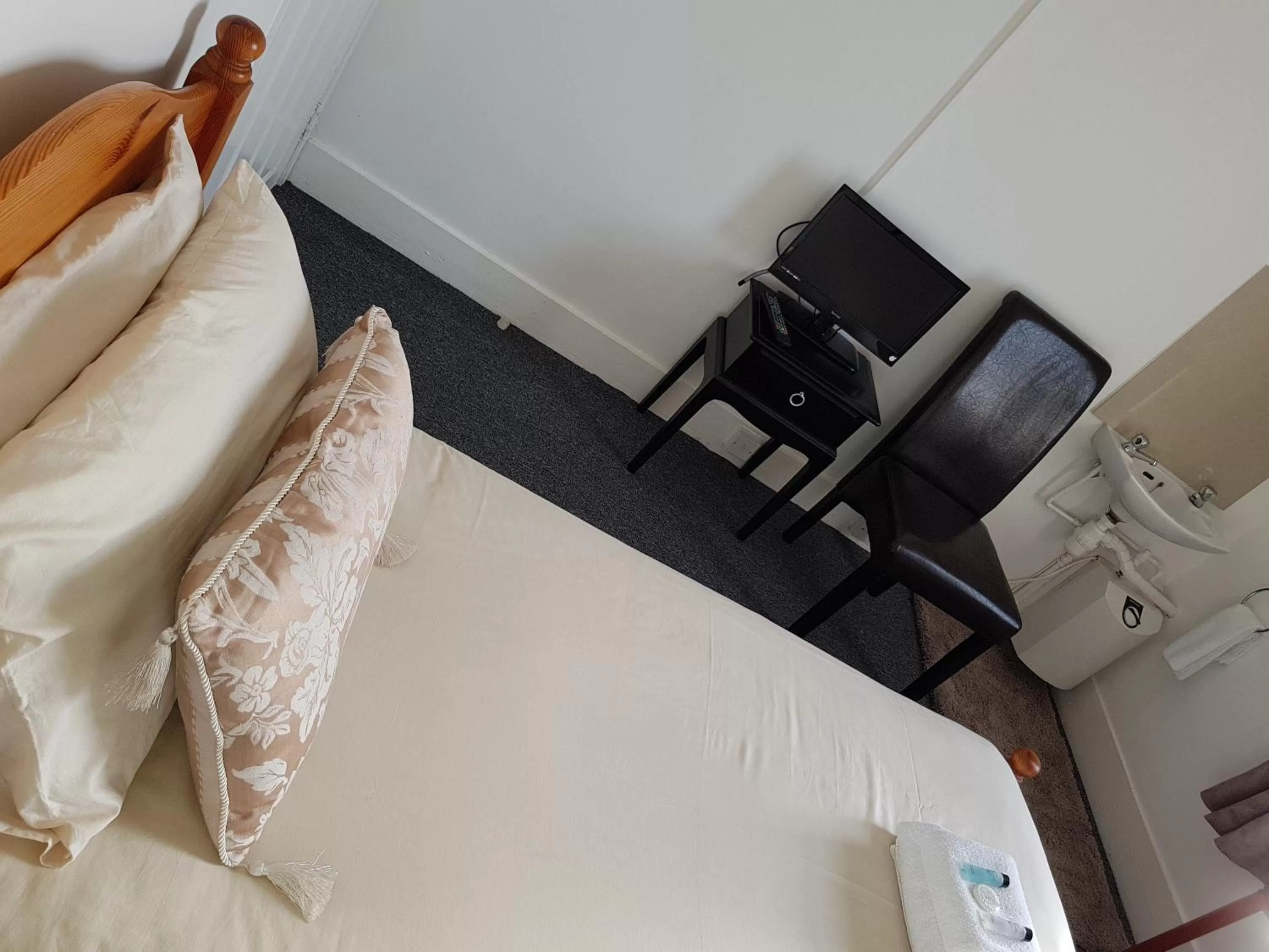 Bed in Waterfront Hotel