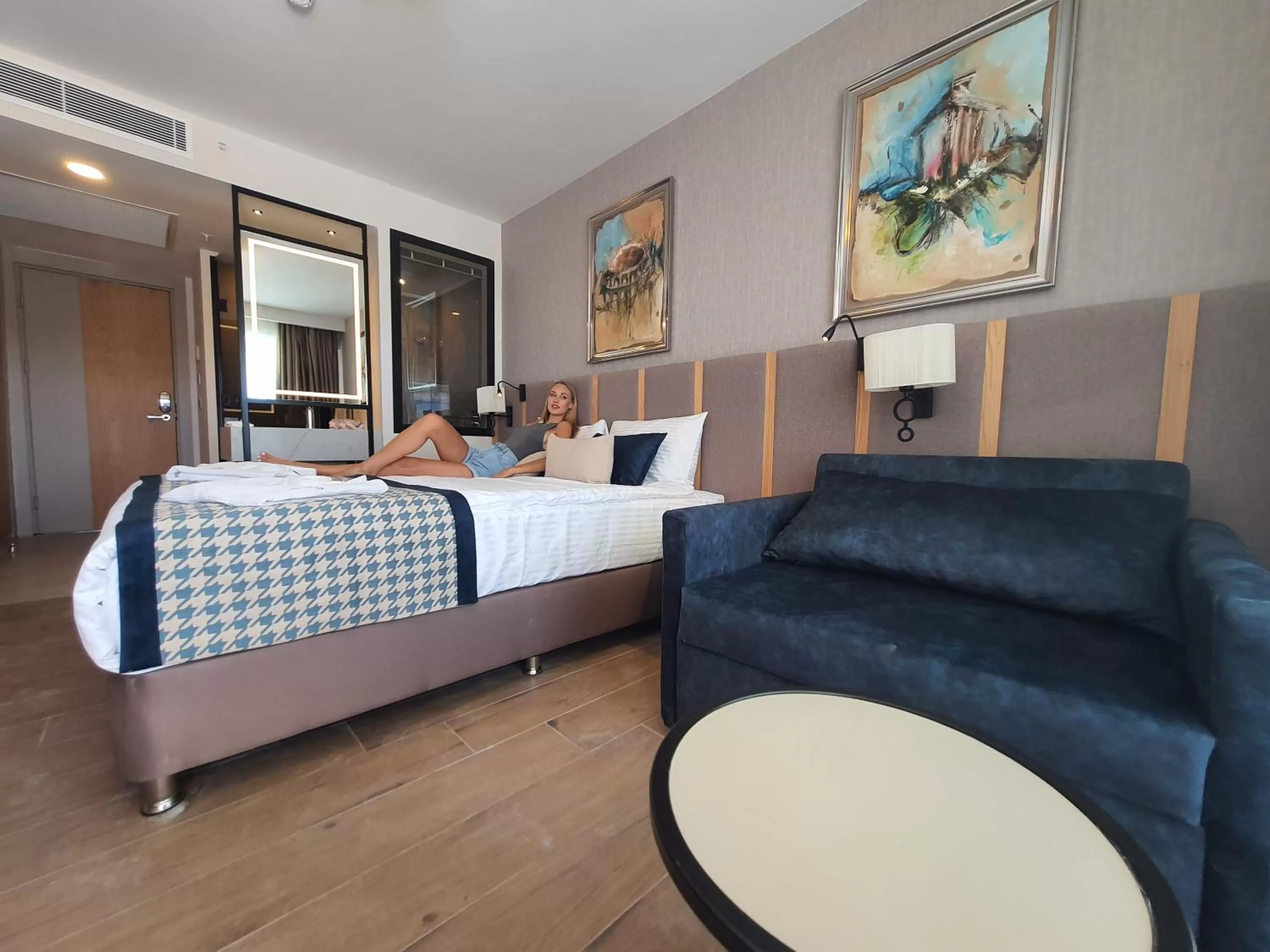 Bed in Sunthalia Hotels & Resorts Ultra All Inclusive Adults Only Party Hotel