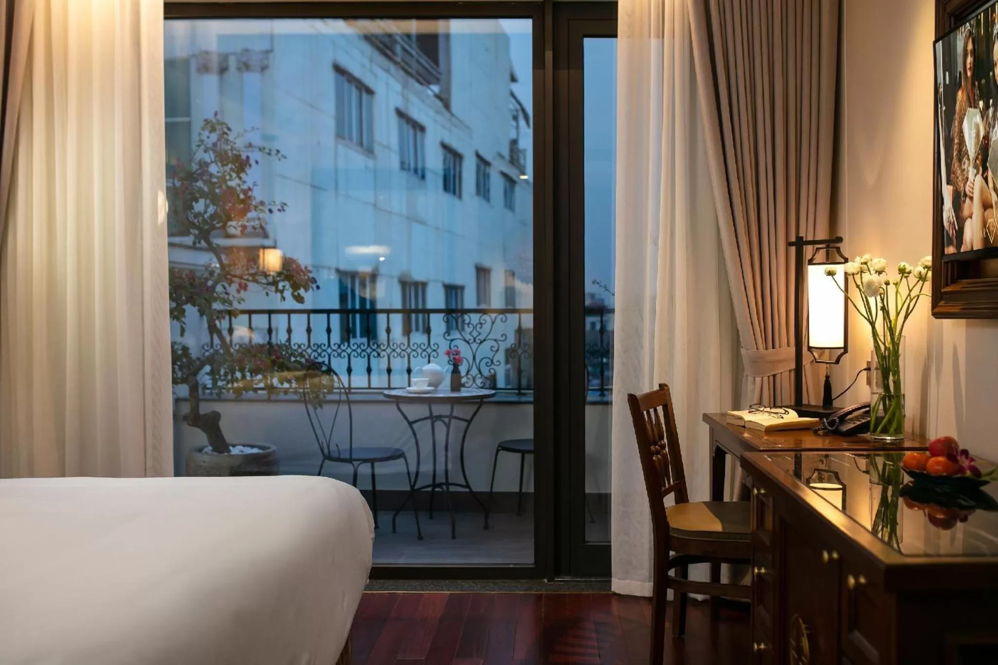 Balcony/Terrace, Bed in San Grand Hotel & Spa