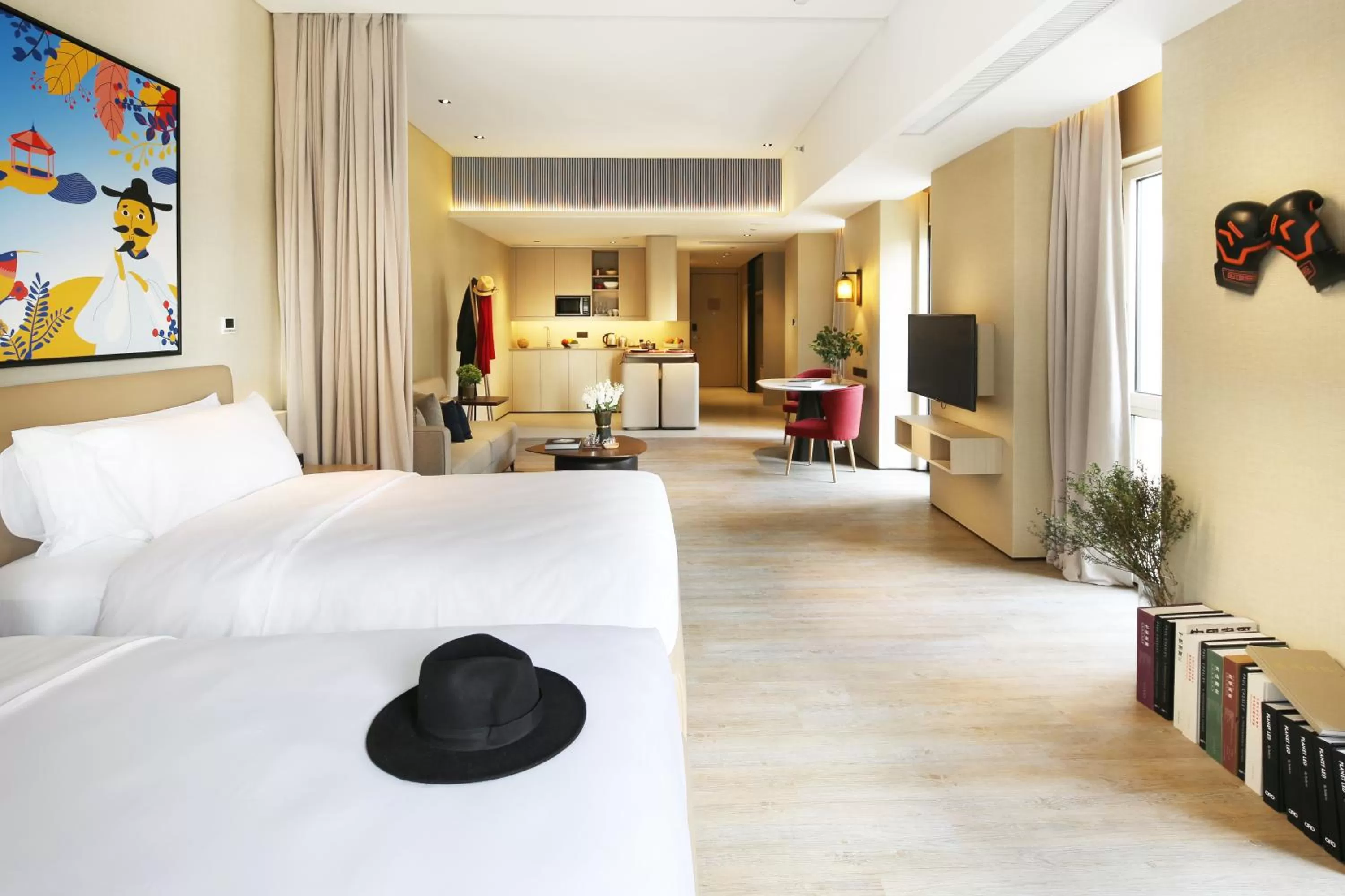 Photo of the whole room, Bed in Artyzen Habitat Dongzhimen Beijing